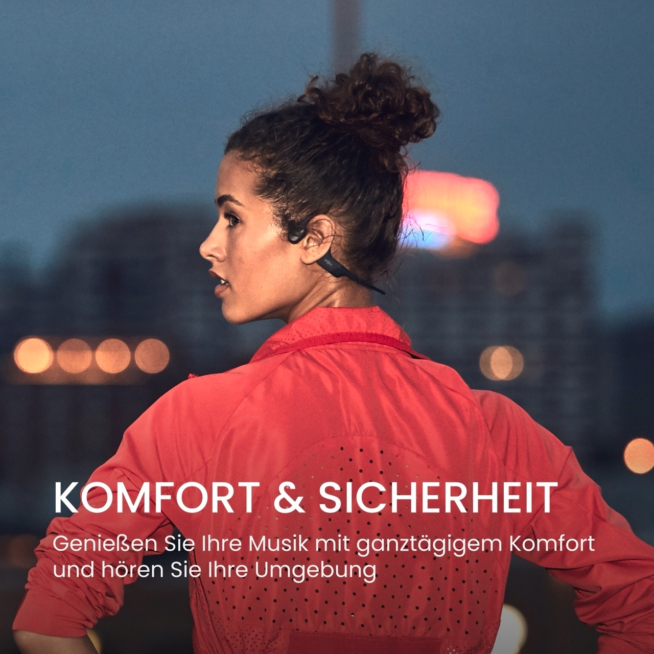 Shokz Open-Ear-Kopfhörer »OpenRun USB-C + Cooling Towel«