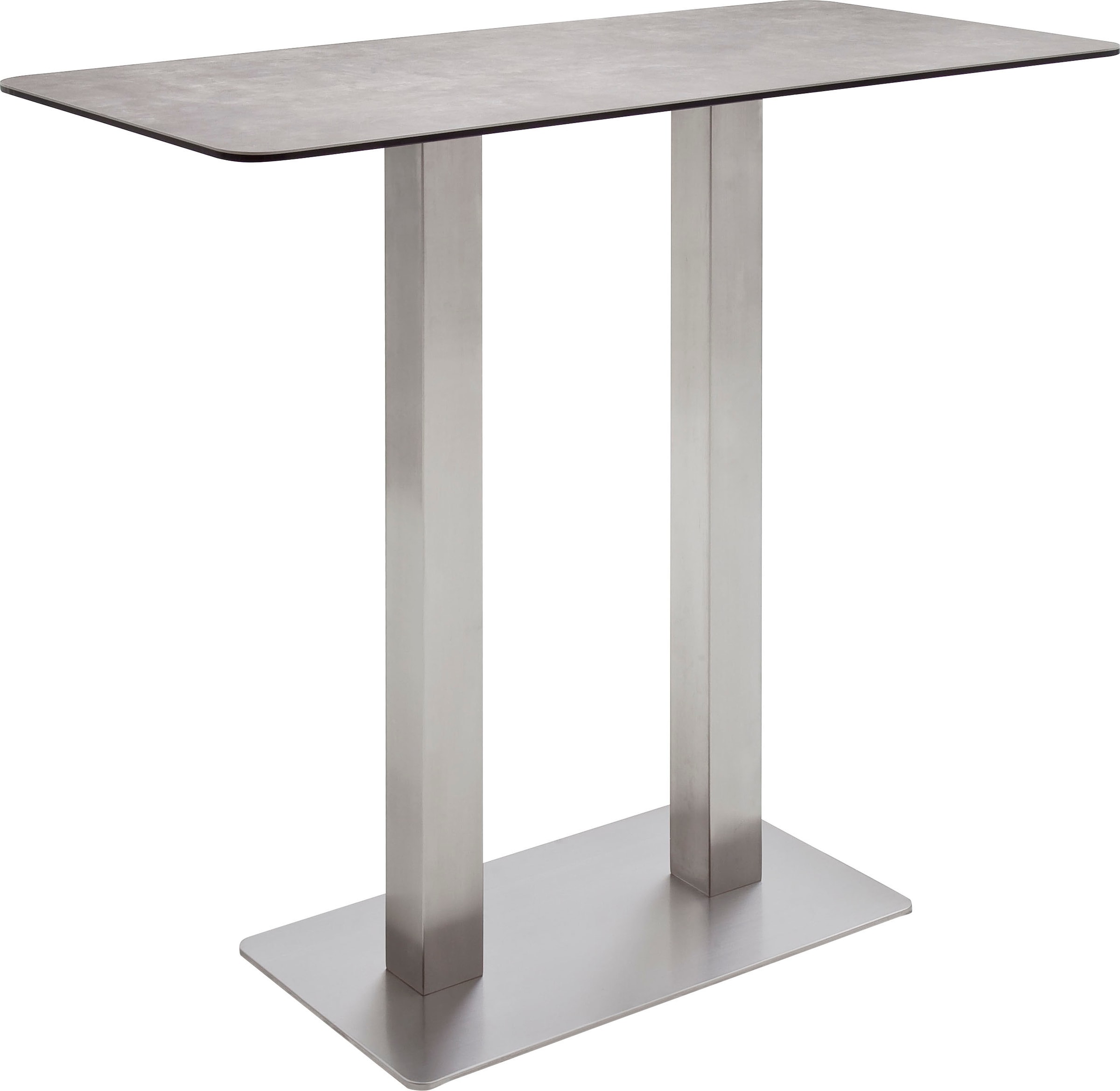 bestellen furniture Glaskeramik Edelstahl mit Gestell Tischplatte Bartisch Bartisch »Zarina«, | mit MCA BAUR
