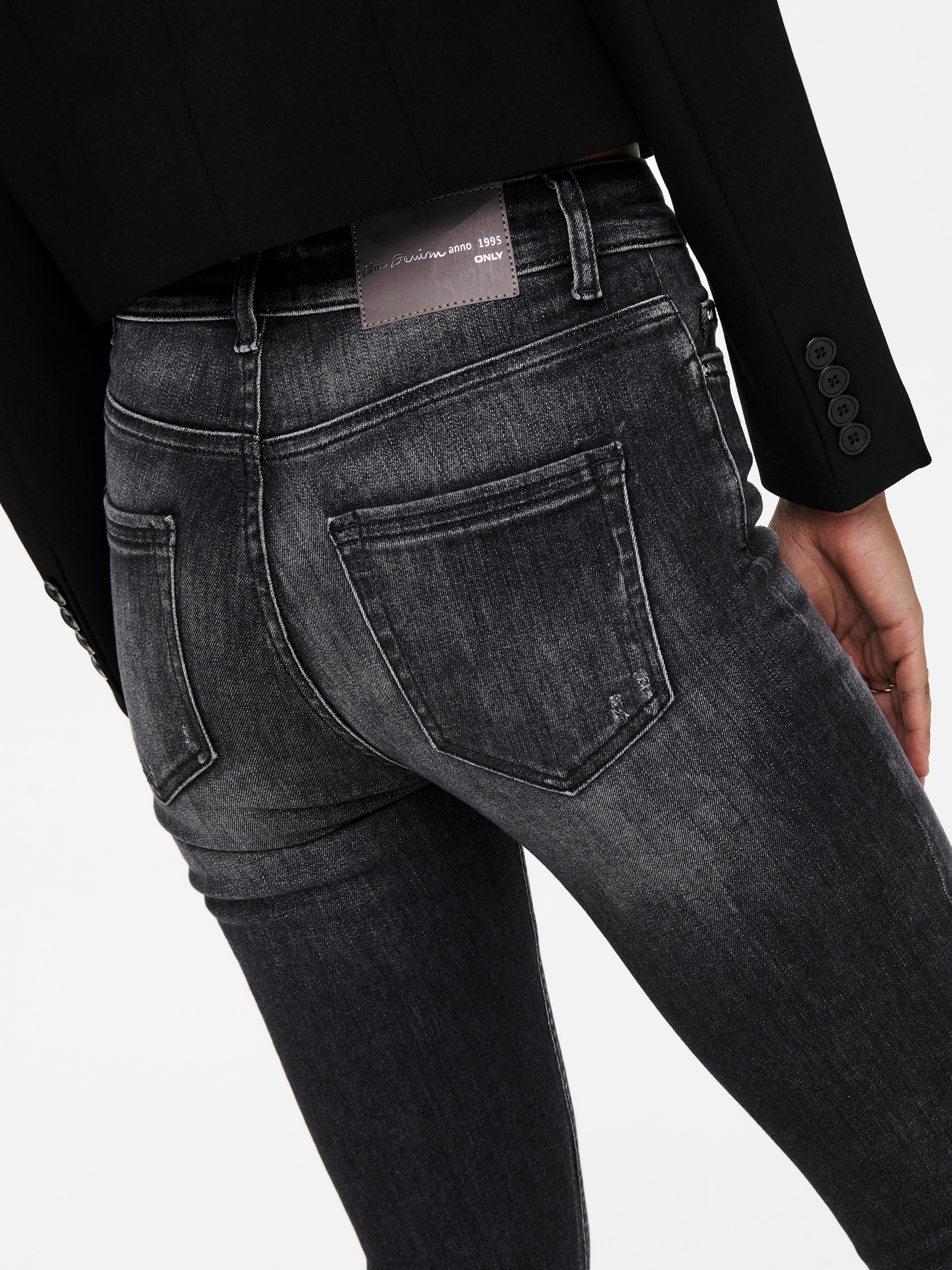 ONLY Skinny-fit-Jeans »ONLBLUSH MID SK AK RW REA787 DNM«, mit Destroyed Effekt