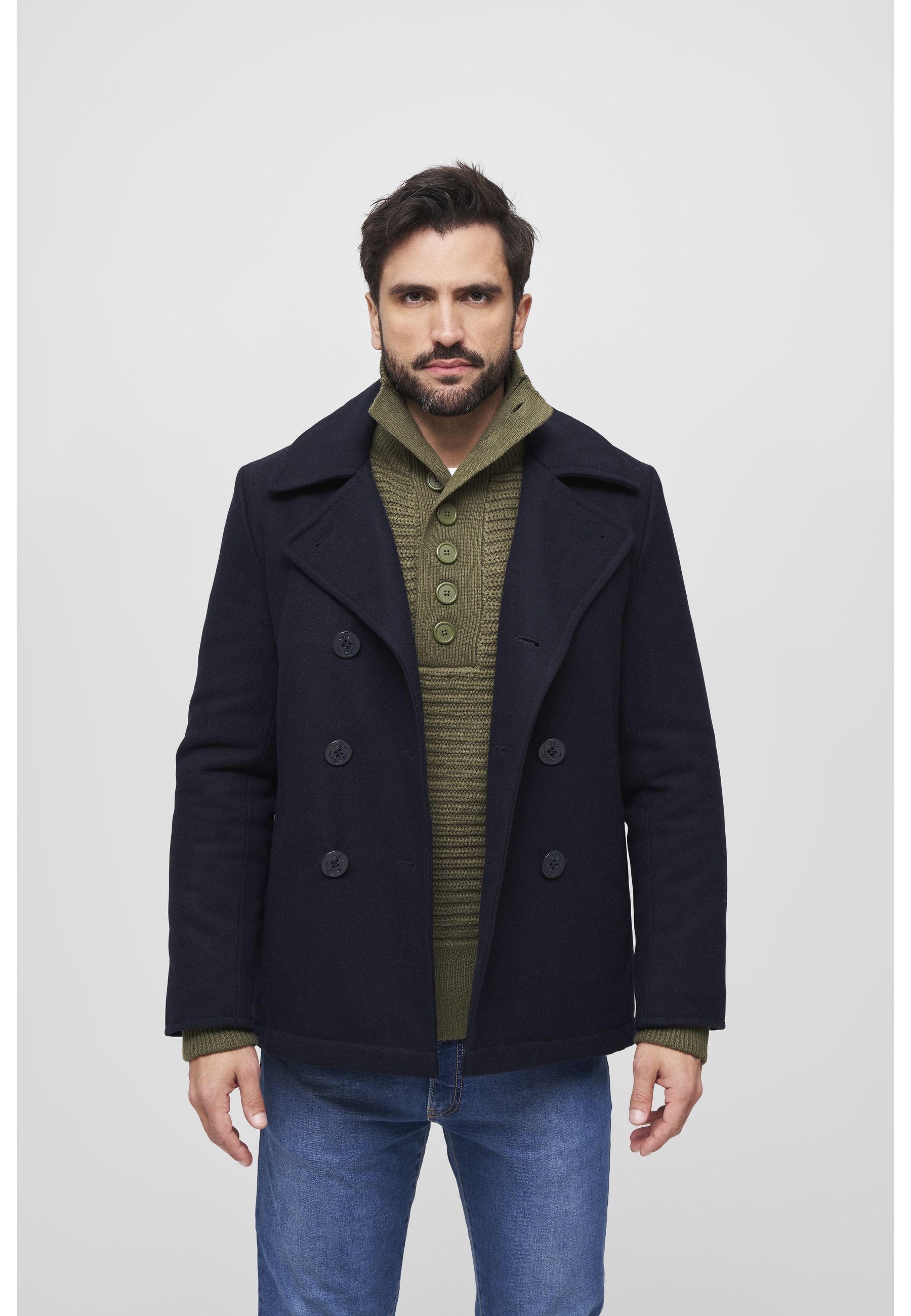 Brandit Wintermantel »Brandit Herren Pea Coat« 1 Stk. tlg. ohne Kapuze