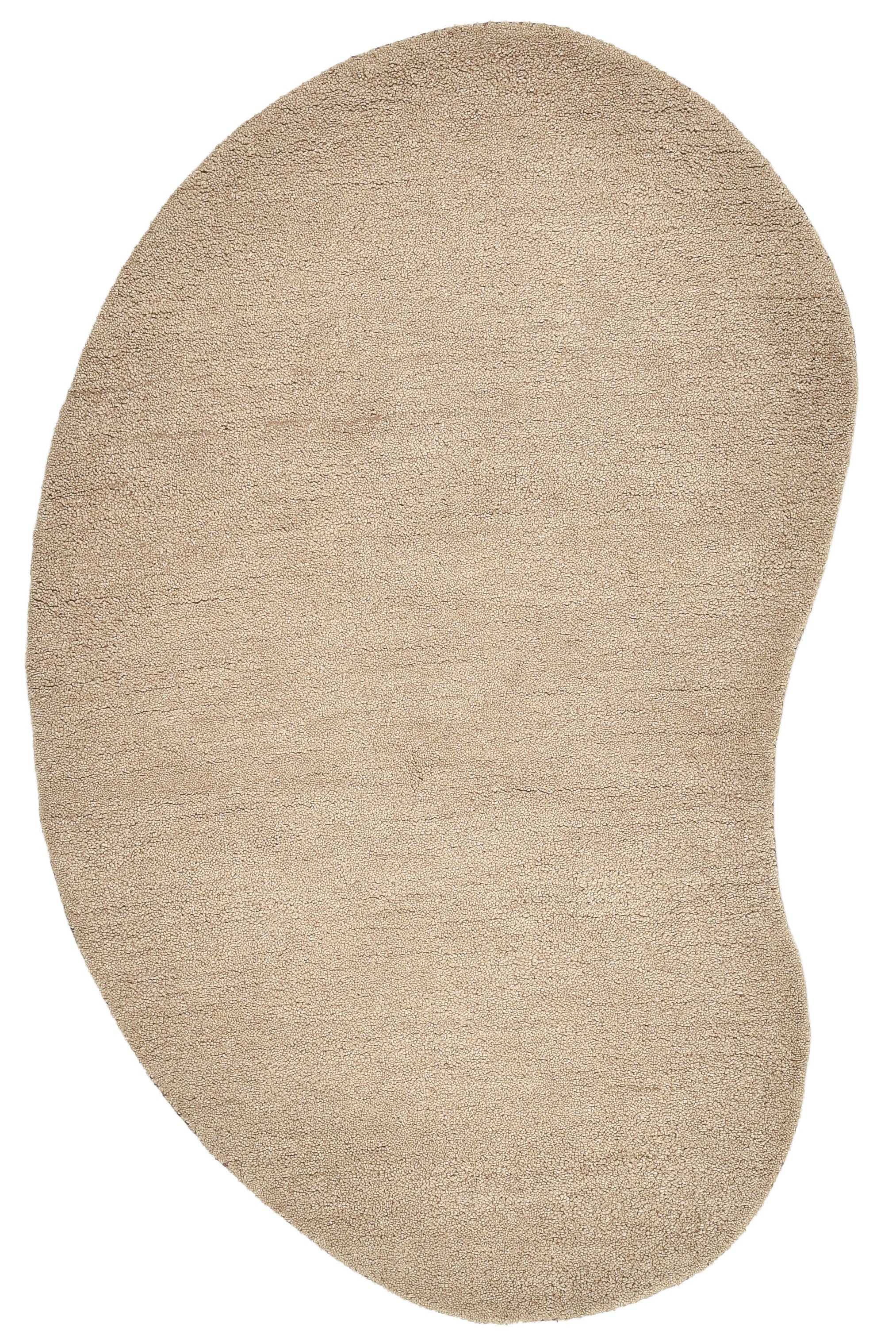 THEKO Wollteppich "Gabbeh Uni, Handgefertigt, Teppich, meliert, reine Wolle günstig online kaufen