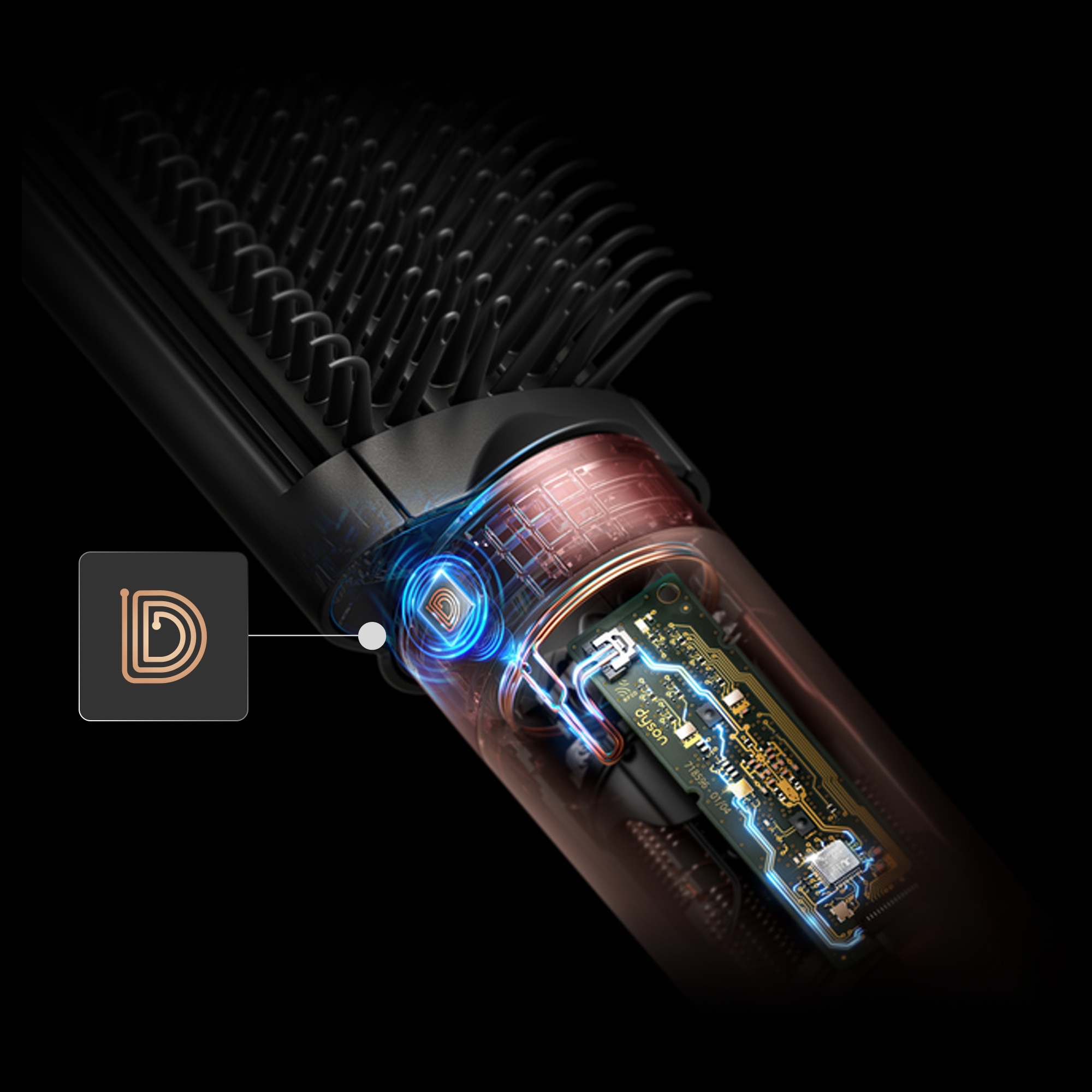 DYSON Multihaarstyler »Airwrap Co-anda2x™ Multi-Haarstyler & –trockner Straight + Wavy« 6 Aufsätze Limitierte Geschenkedition "Amber Silk" inkl. Entwirrkamm