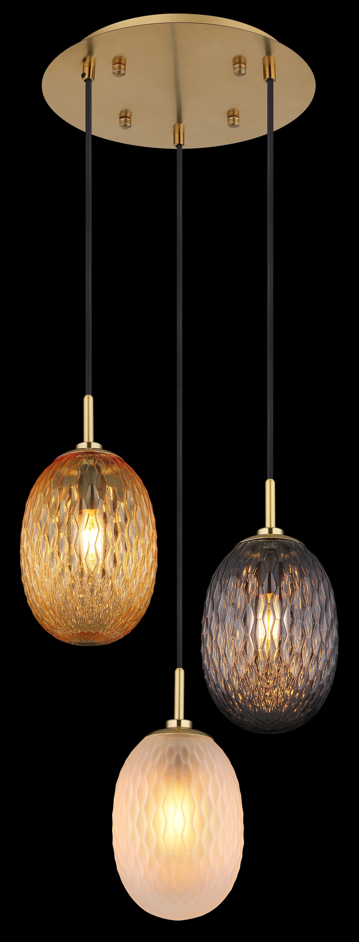GLOBO LIGHTING Hängeleuchte »DEVIN«, Leuchtmittel E14 | ohne Leuchtmittel, Hängelampe/Pendelleuchte/Esszimmer/Wohnzimmer/Esstisch