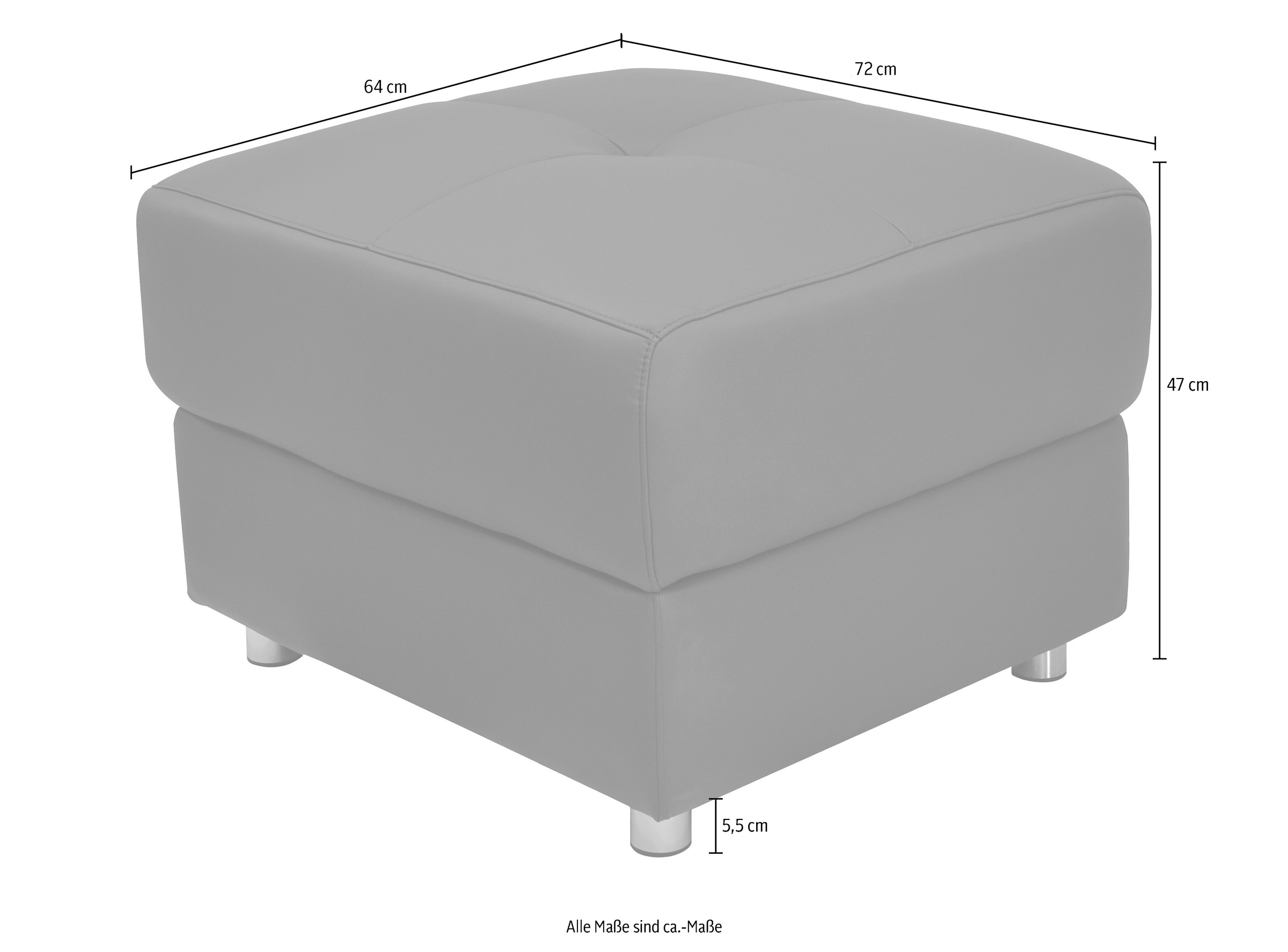 Home affaire Polsterhocker »Pareli« mit komfortablen Federkern und Stauraum