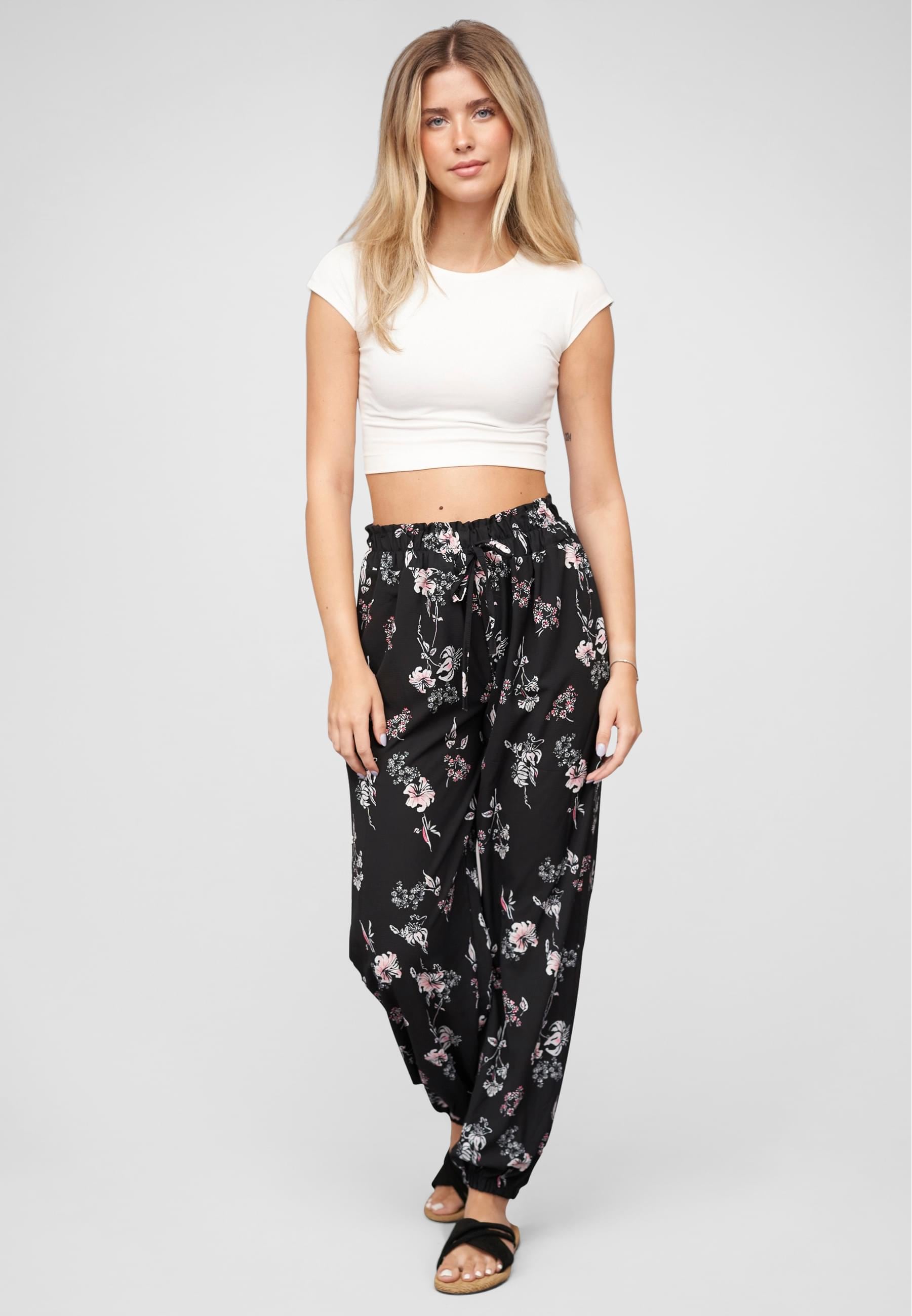 CLOUD 5IVE Stoffhose »CLOUD 5IVE Pants with aop floral print«, (1 tlg.)