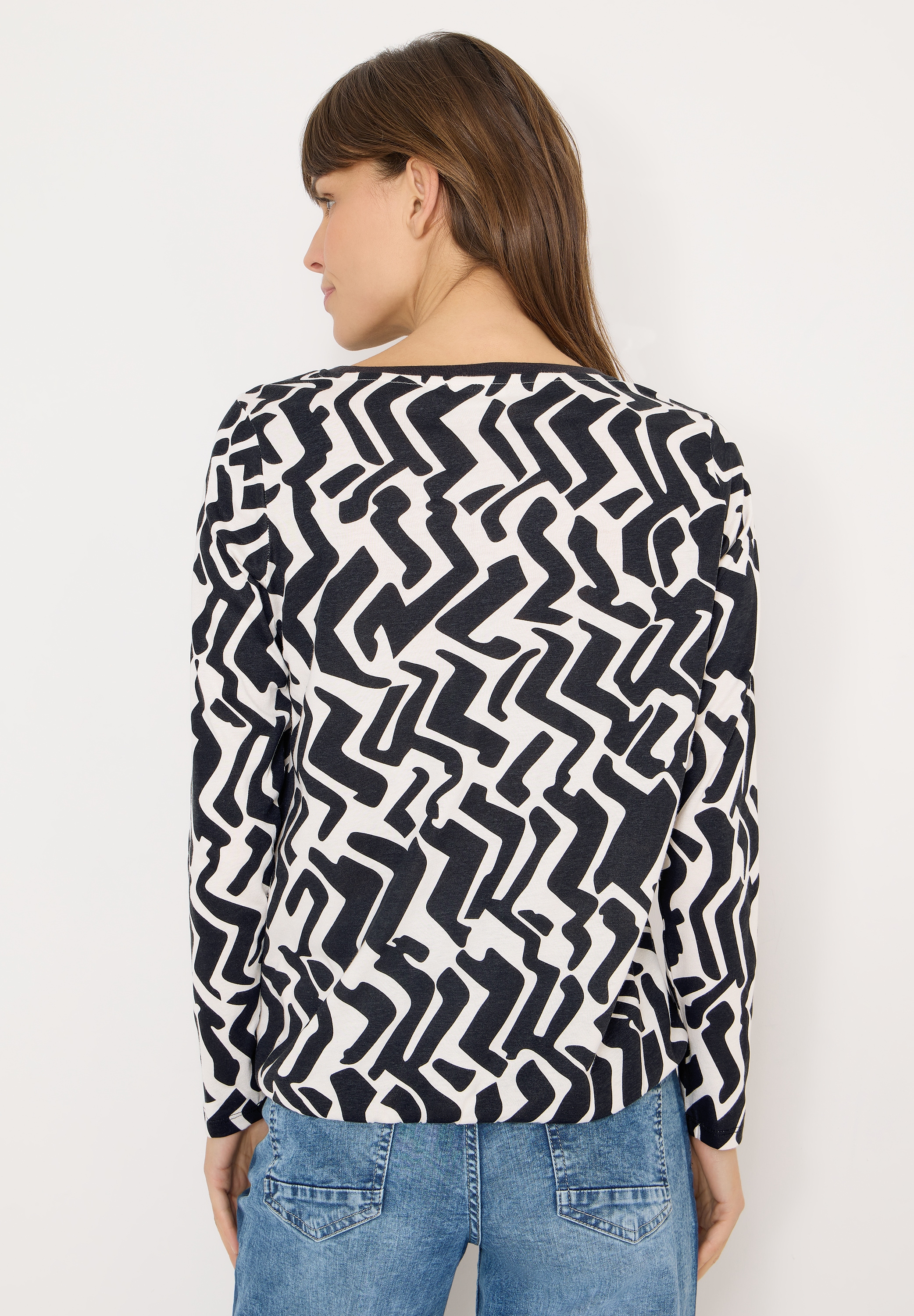 Cecil Langarmshirt mit grafischem Muster