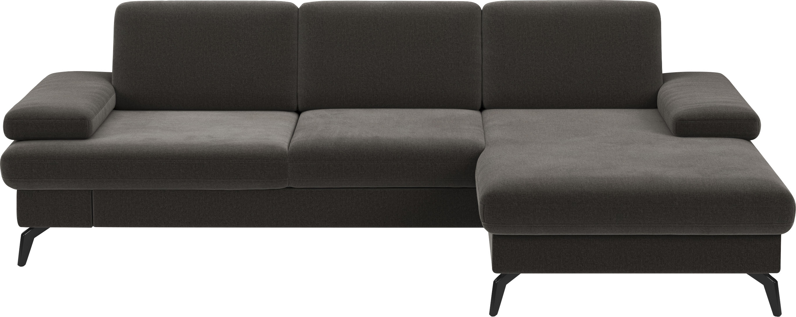 sit&more Ecksofa "Morris L-Form, inkl. Sitztiefenverstellung" wahlweise mit Armteilverstellung, Schlaffunktion & Bettkasten