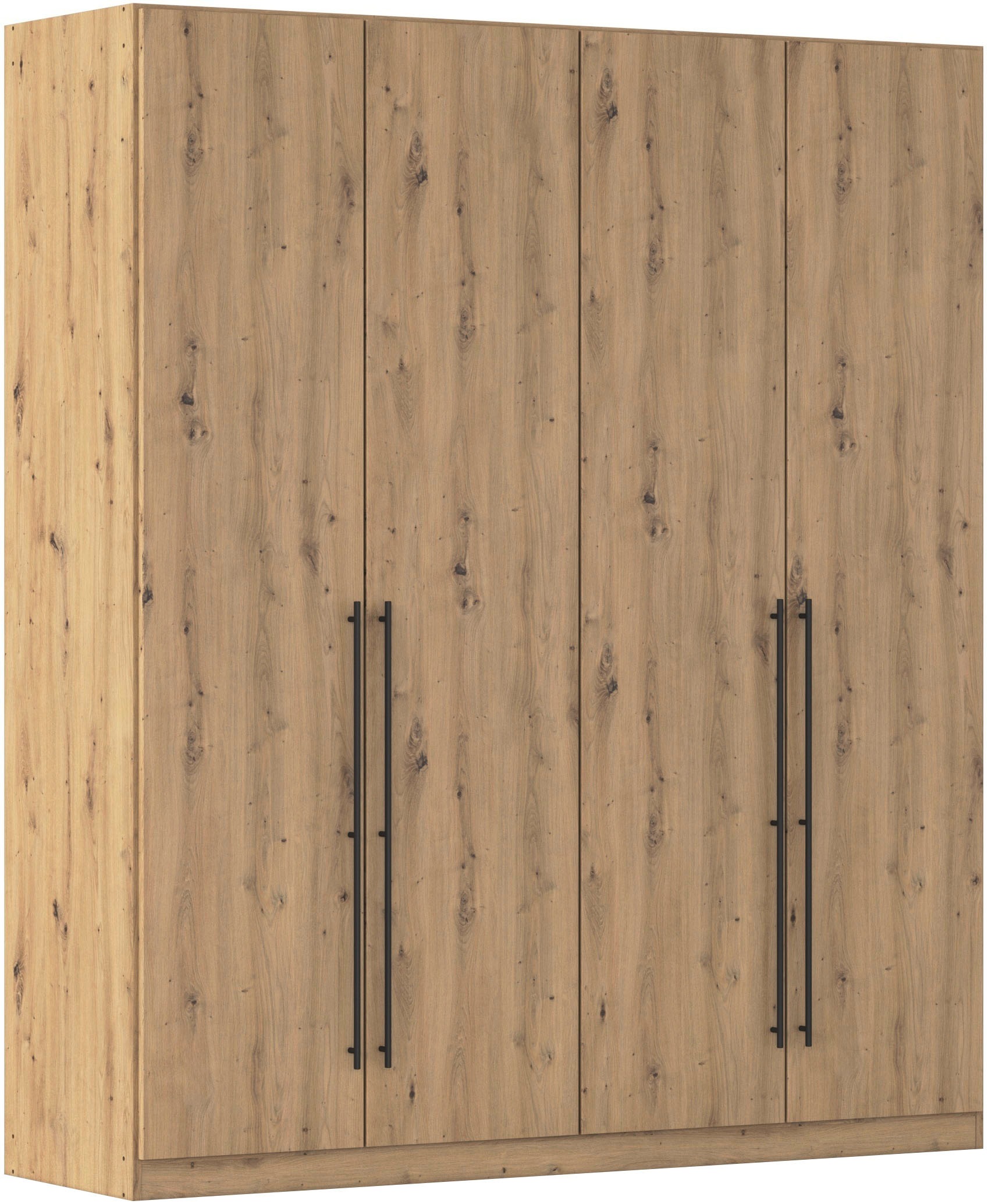 OTTO home Kleiderschrank "Mehrzweckschrank Aktenschrank Möbel Mietswohnung Schlafzimmer AVOLA" 3 verschiedene Ausstattungen BASIC/CLASSIC/PREMIUM (inkl. SOFT-CLOSE), mit hochwertigen Stangengriffen in Schwarz aus Metall MADE IN GERMANY