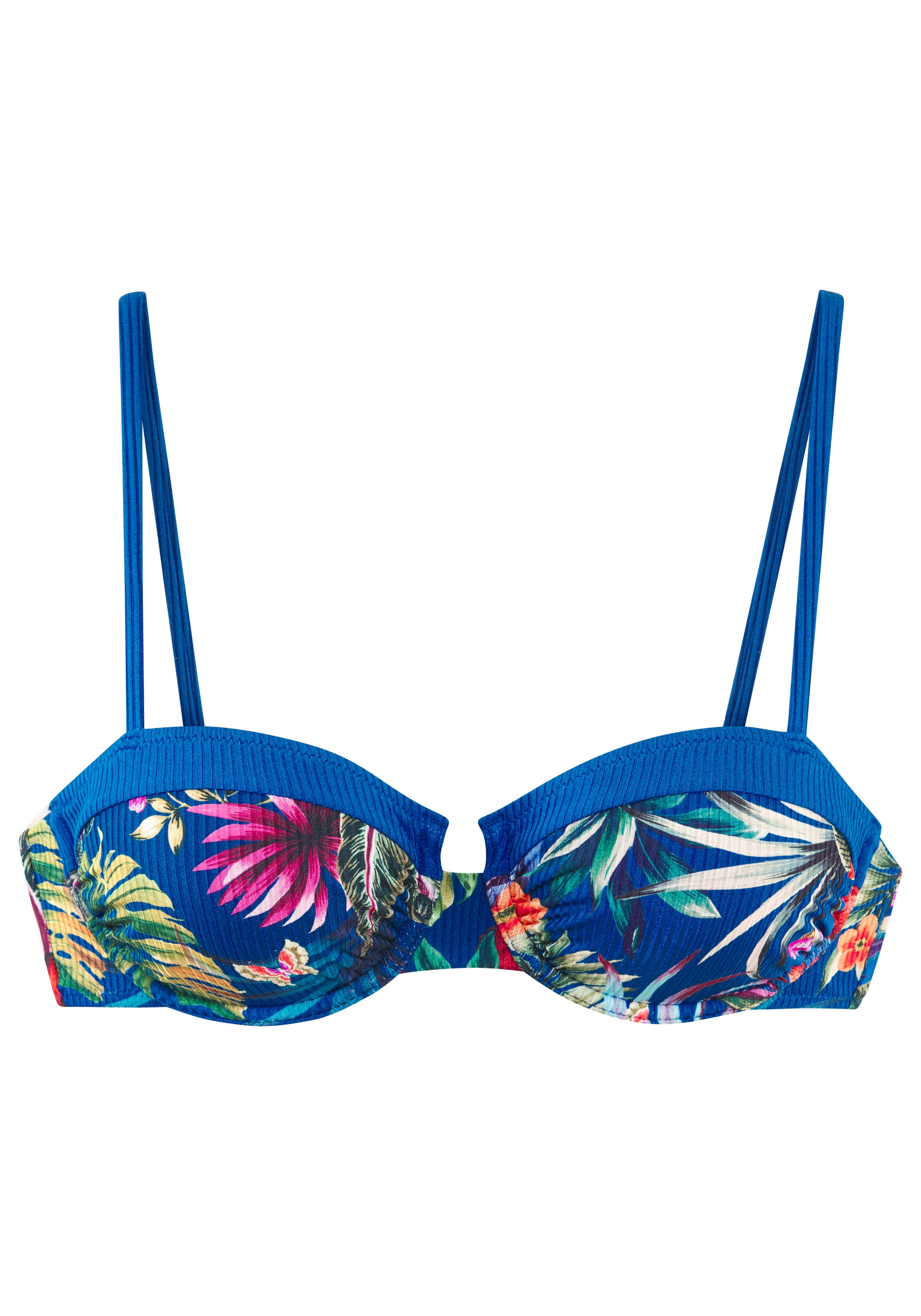 LASCANA Balconette-Bikini-Top »Meeri« aus leicht glänzender Rippware