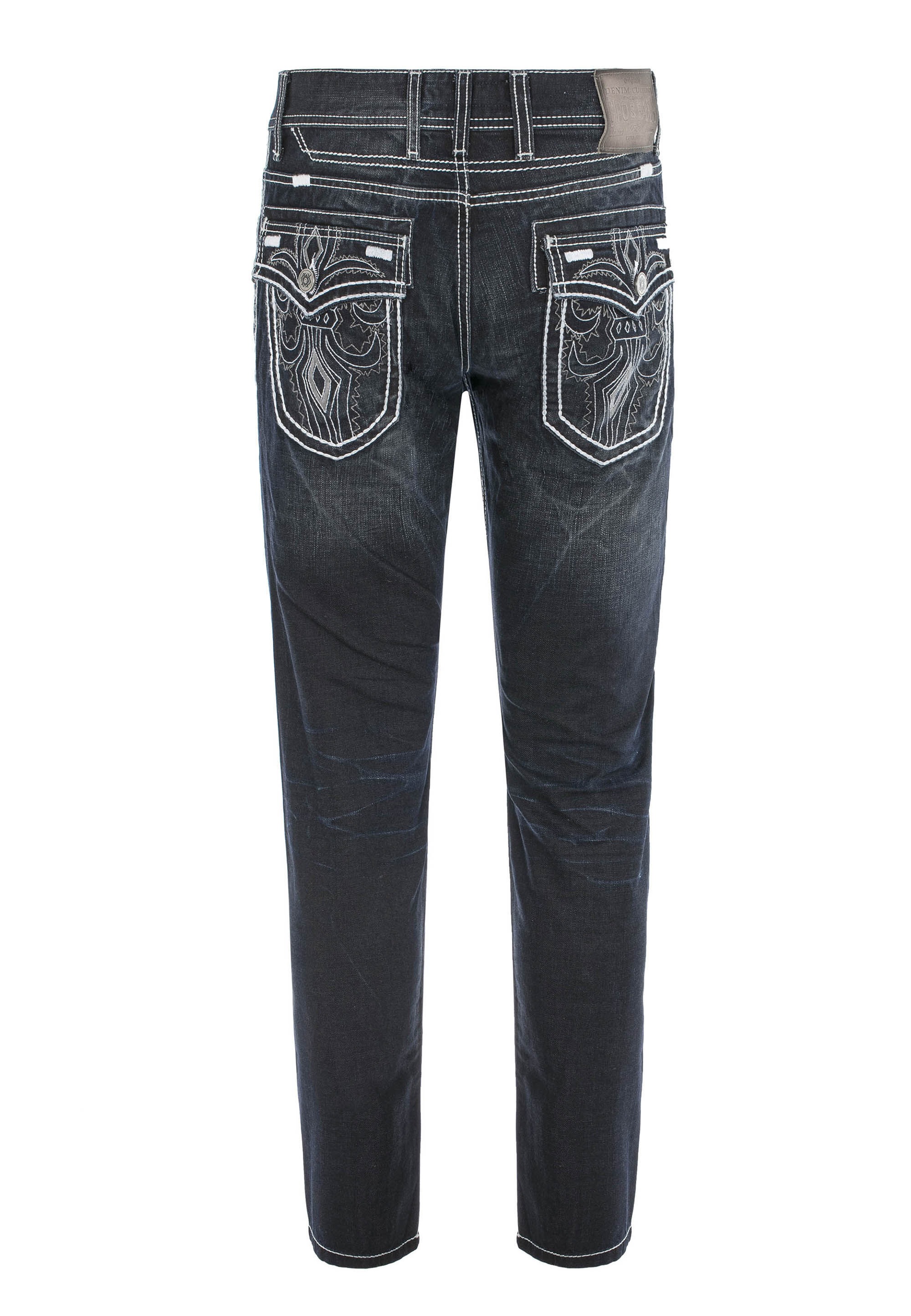 Cipo & Baxx Regular-fit-Jeans »Jeans«, mit Kontrastnähten