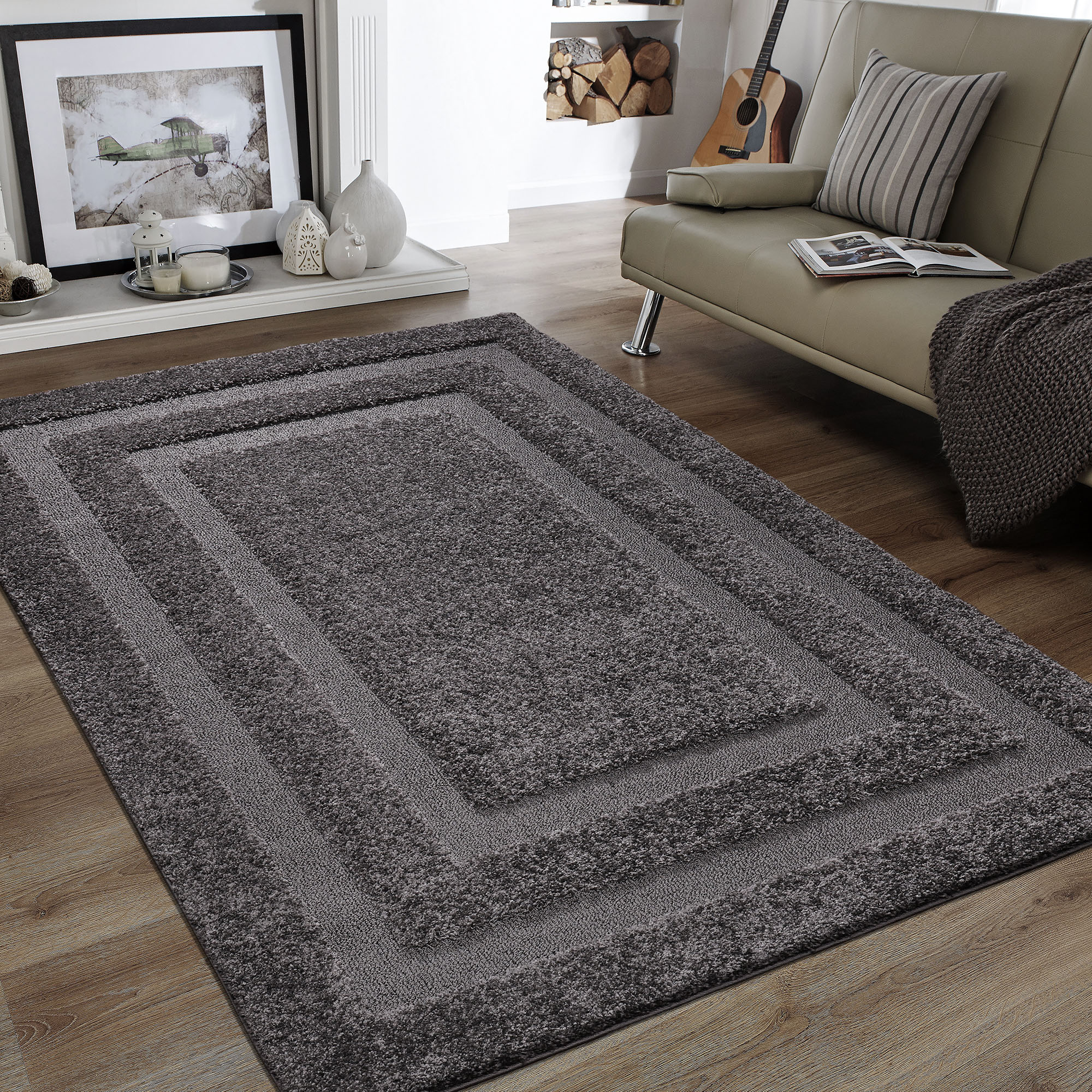 Sanat "Luxus 3500, auch in Rund erhältlich" rechteckig 30 mm Höhe robuster Langflor, weich, Wohnzimmer, Schlafzimmer