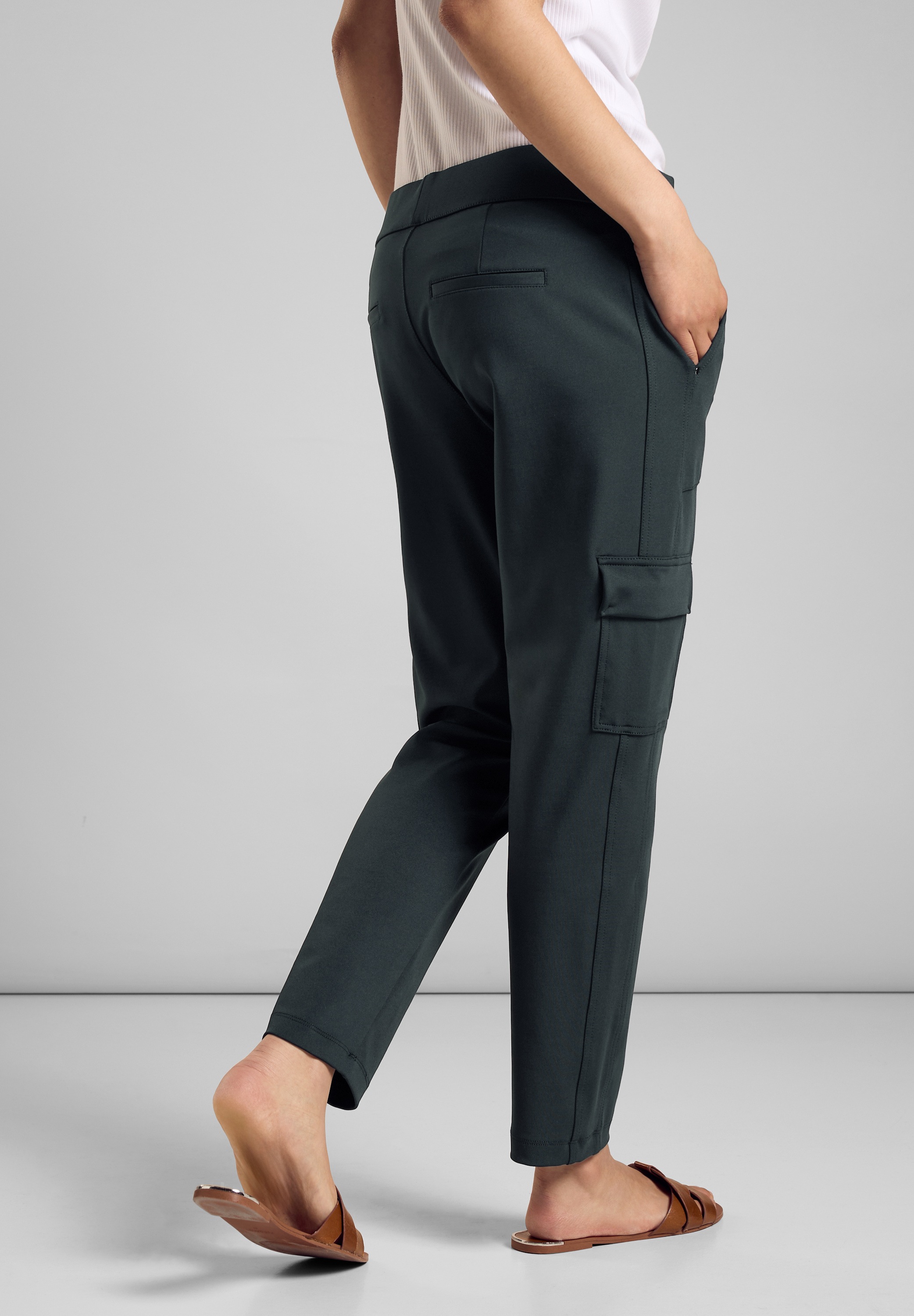 STREET ONE Cargohose, softer Materialmix günstig online kaufen