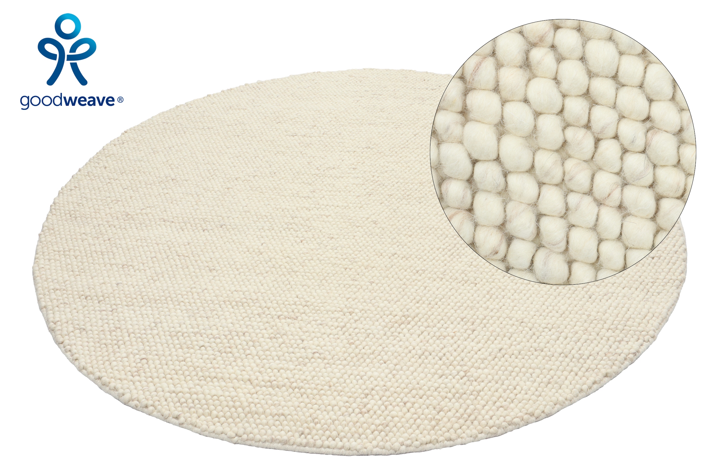 OTTO Home Wolly Rundteppich Natur 160cm 3