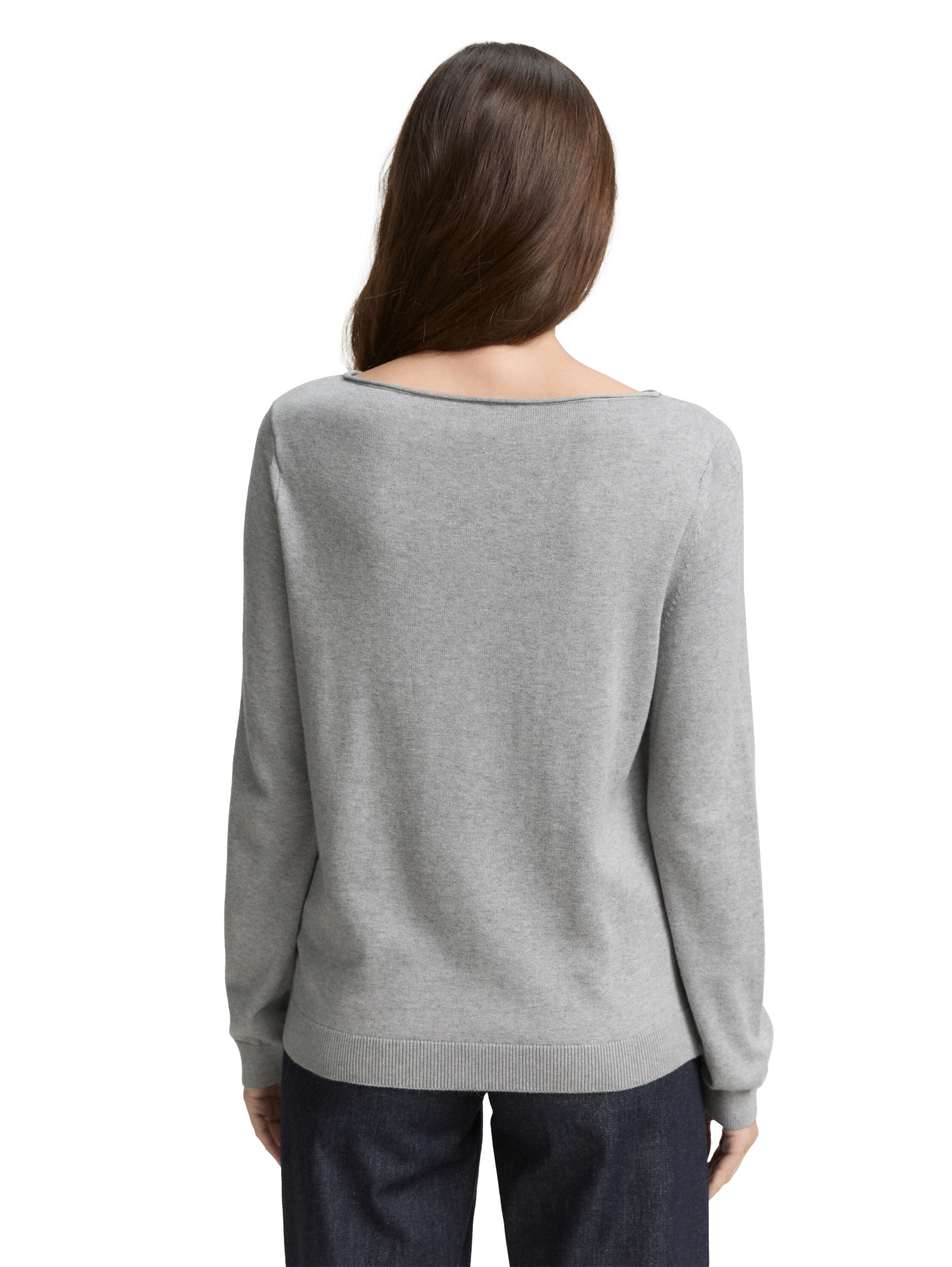 TOM TAILOR Strickpullover, mit U-Boot Ausschnitt
