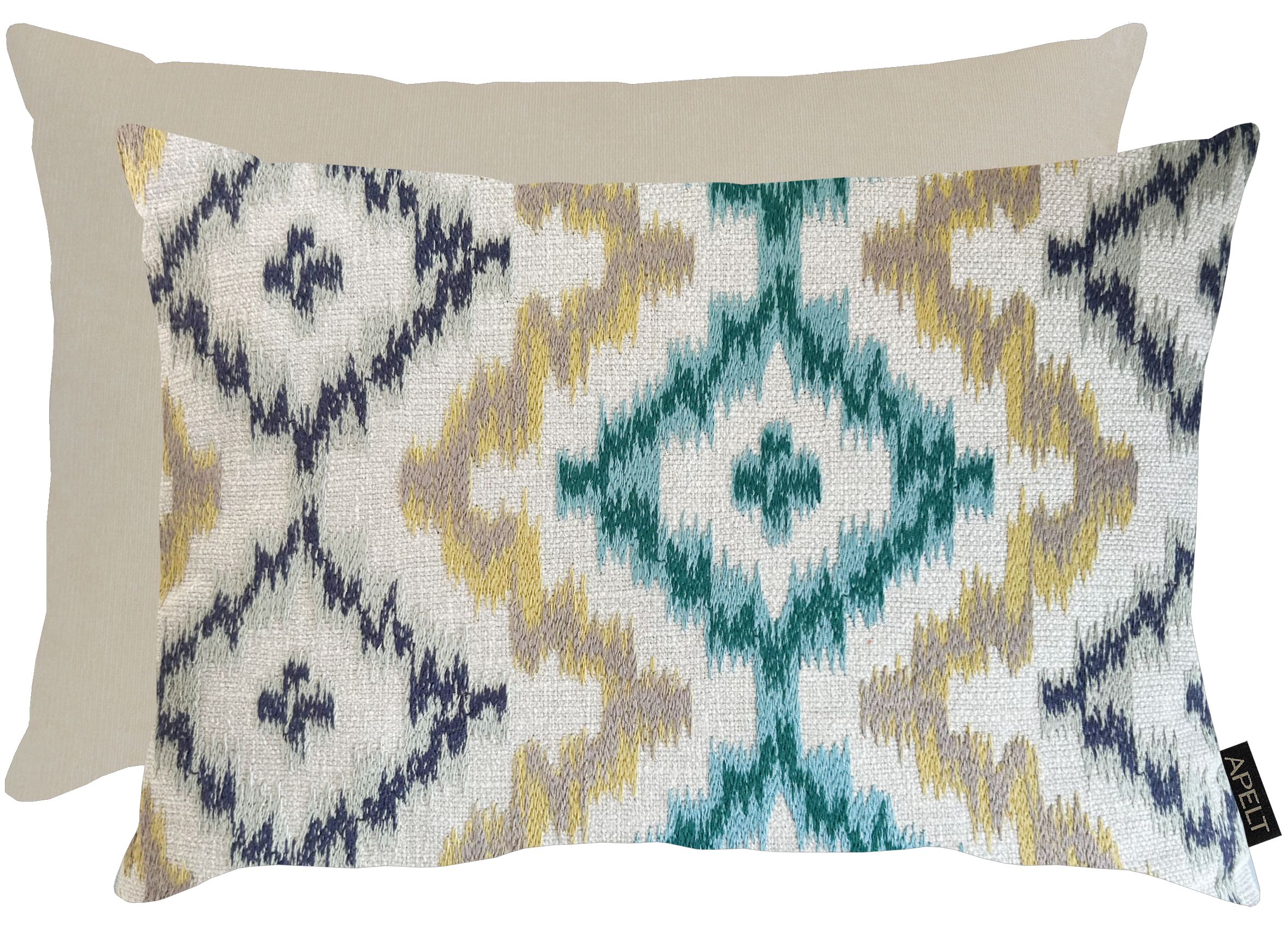 APELT Dekokissen "Milan in Ikat-Design" inclusive Soft-Kissenfüllung 100% PES