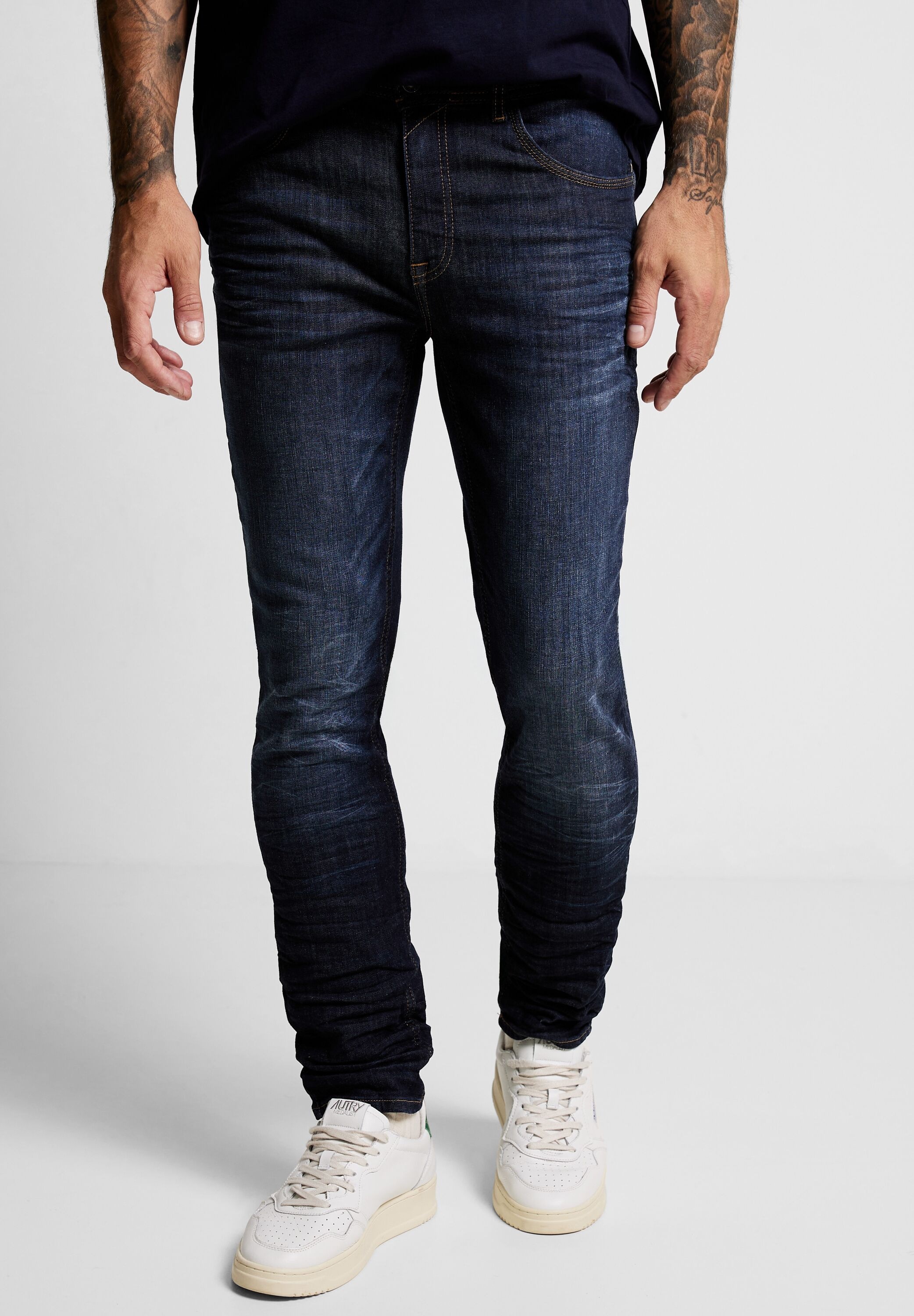 STREET ONE MEN Slim-fit-Jeans, Middle Waist