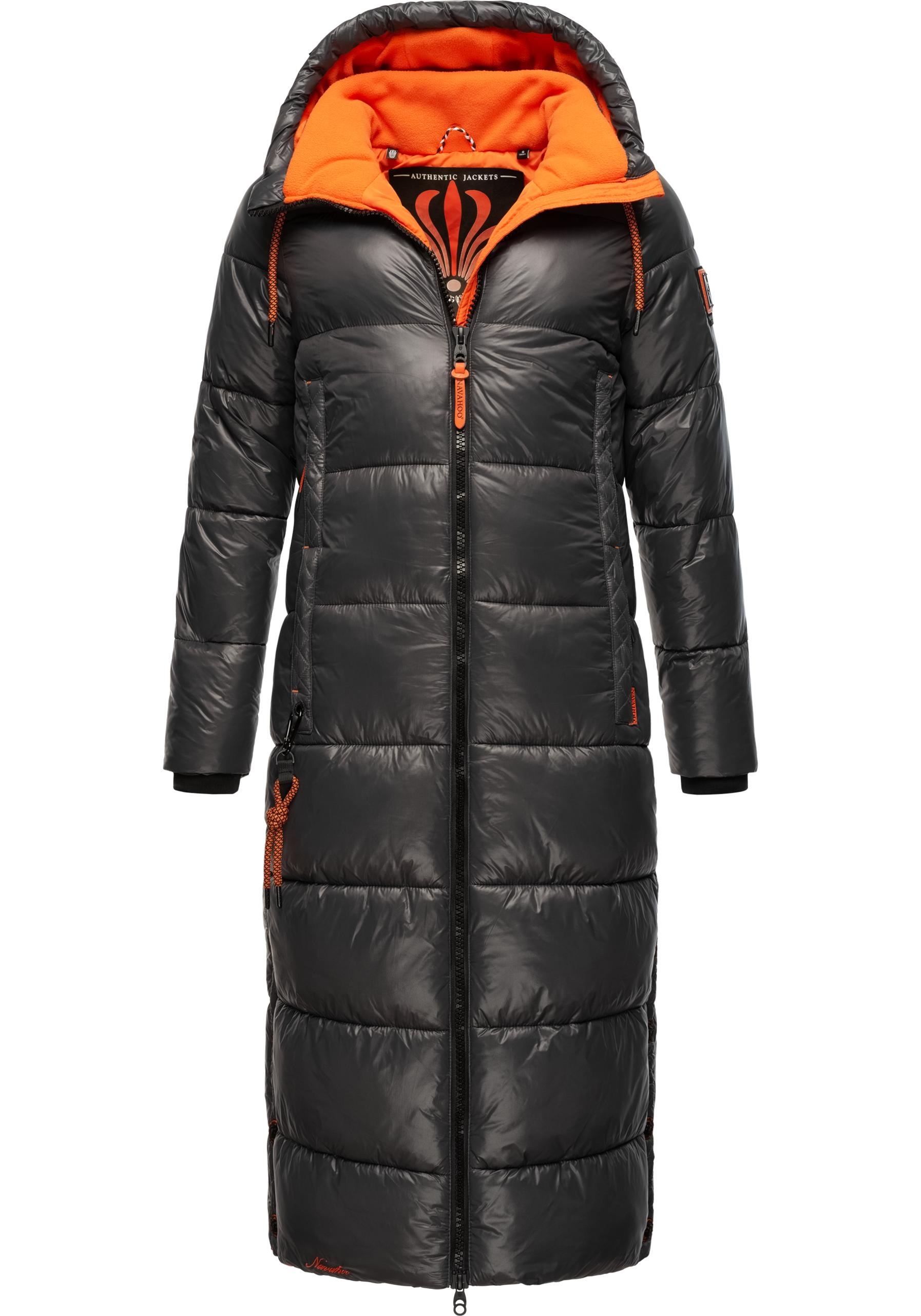 Navahoo Steppmantel »Schmuseengel«, warm gefütterte Winter Steppjacke mit Kontrastdetails