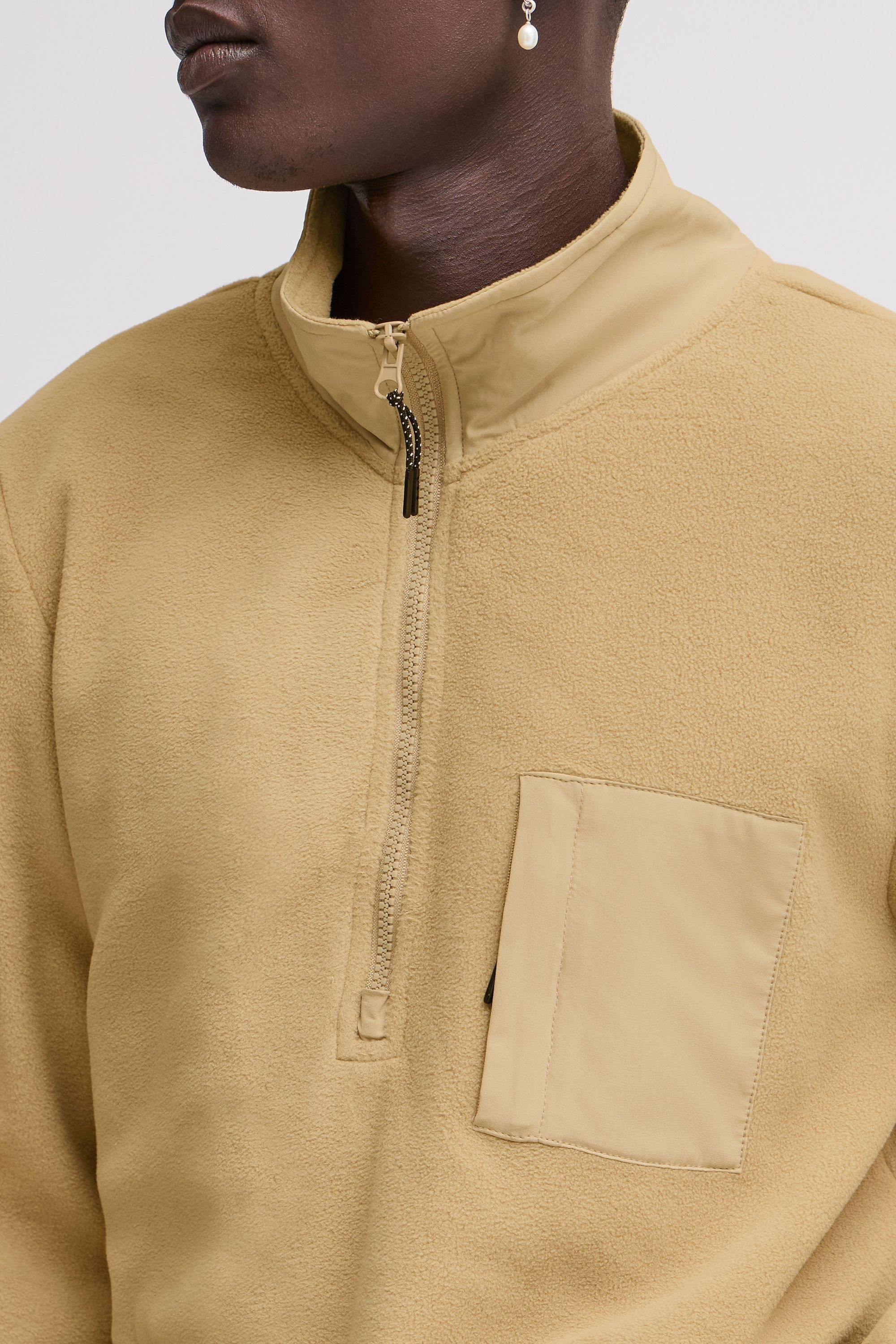 Blend Troyer »Fleecejacke BHBROOKS Sweatshirt halfzipp«