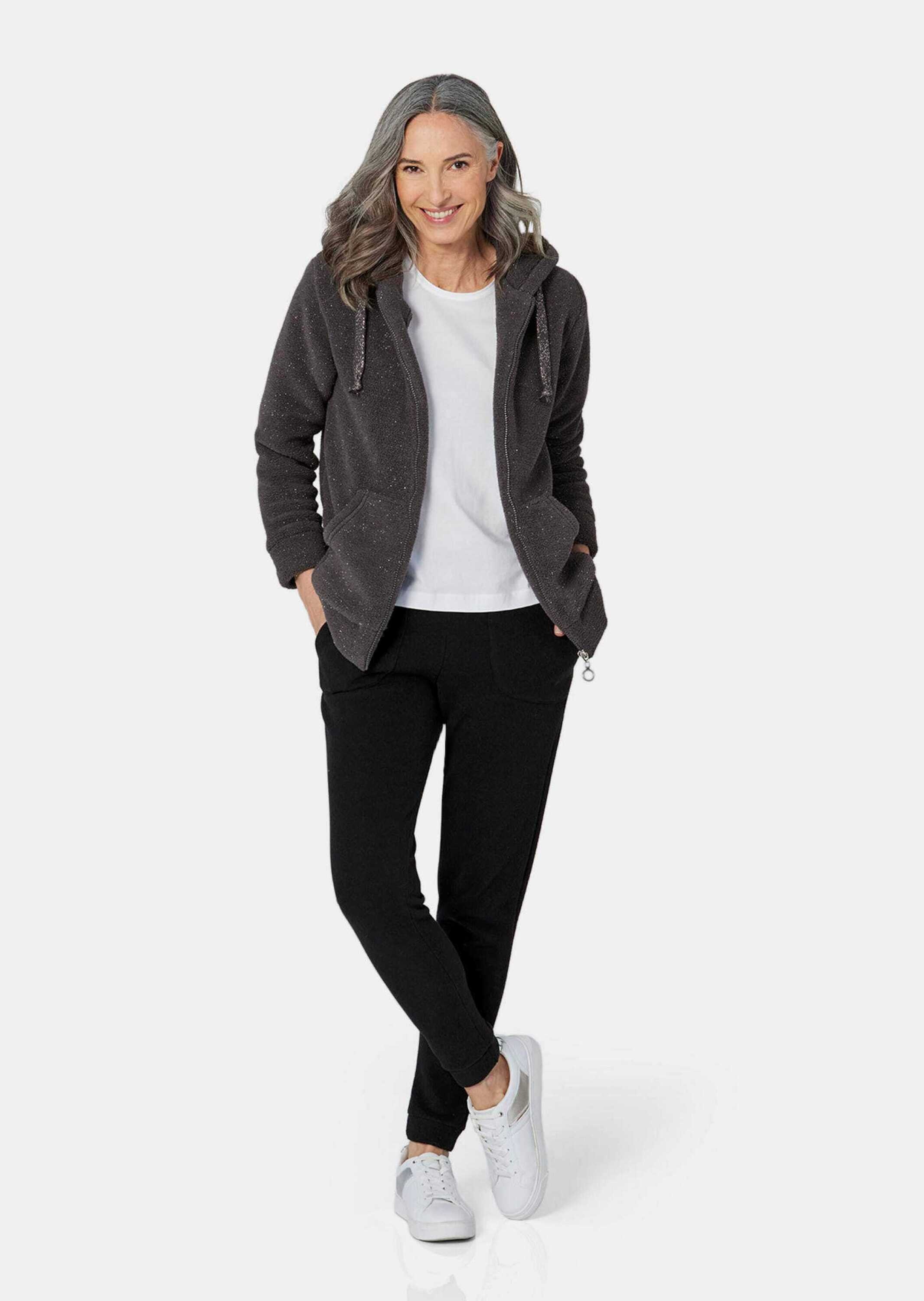 GOLDNER Strickjacke "Kurzgröße Kuschelige Flausch-Freizeitjacke" günstig online kaufen