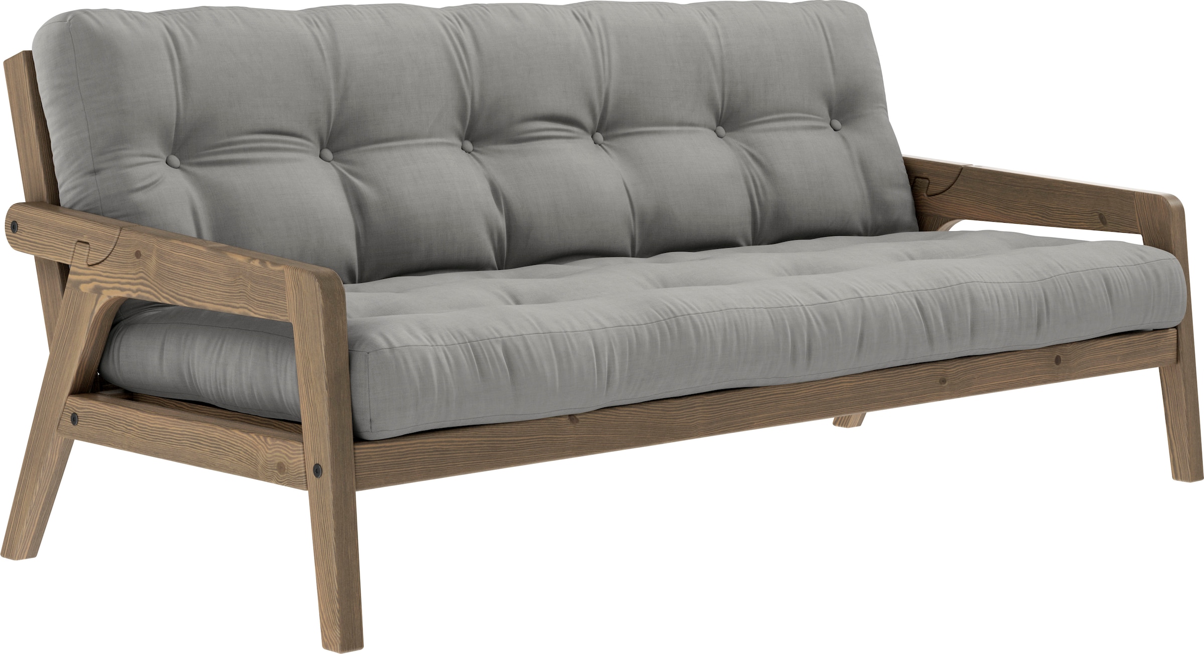 Karup Design Schlafsofa, Mit Holzstruktur, inkl. Futonmatratze, Liegefläche 130x190 cm