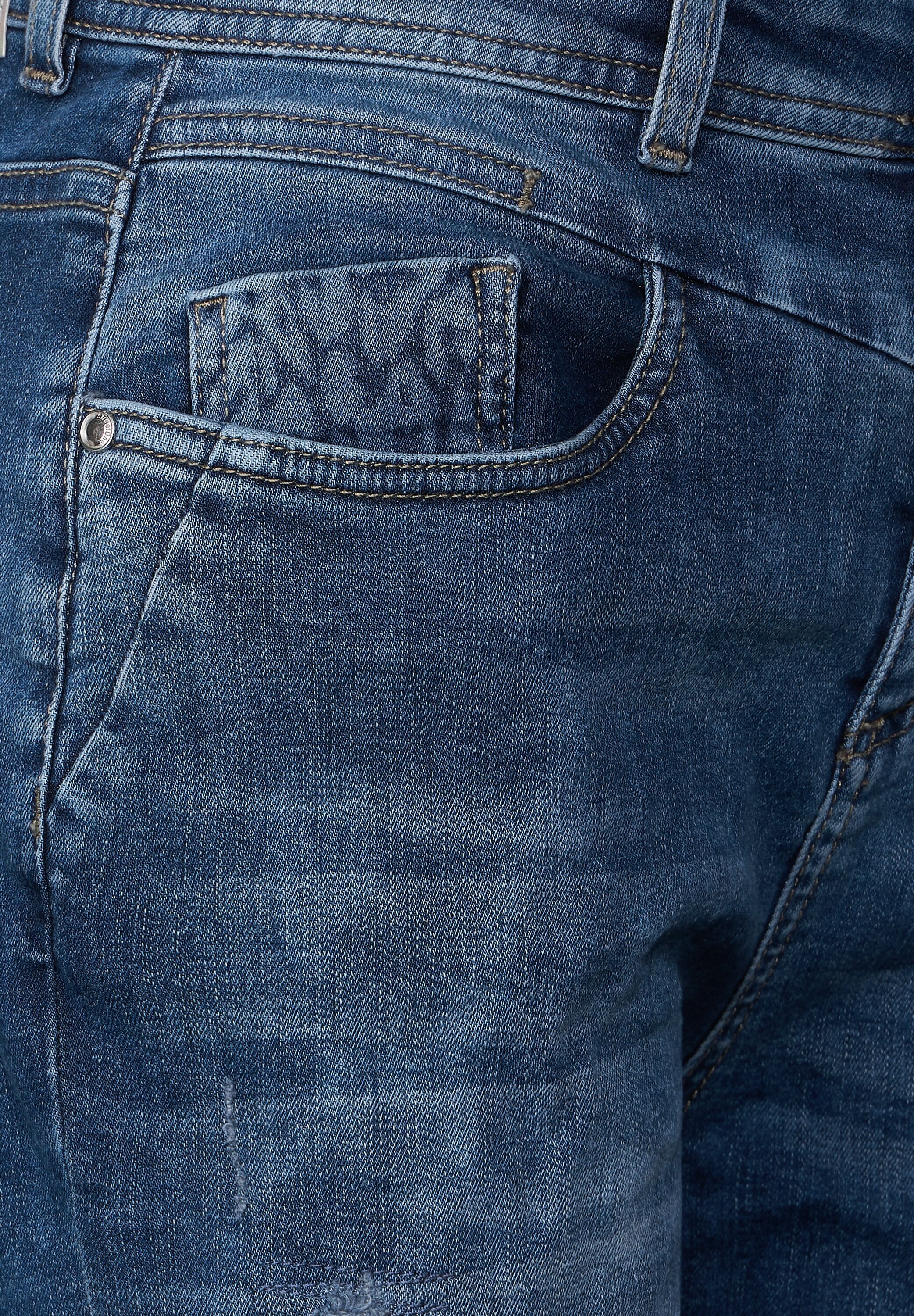 STREET ONE Comfort-fit-Jeans, High Waist