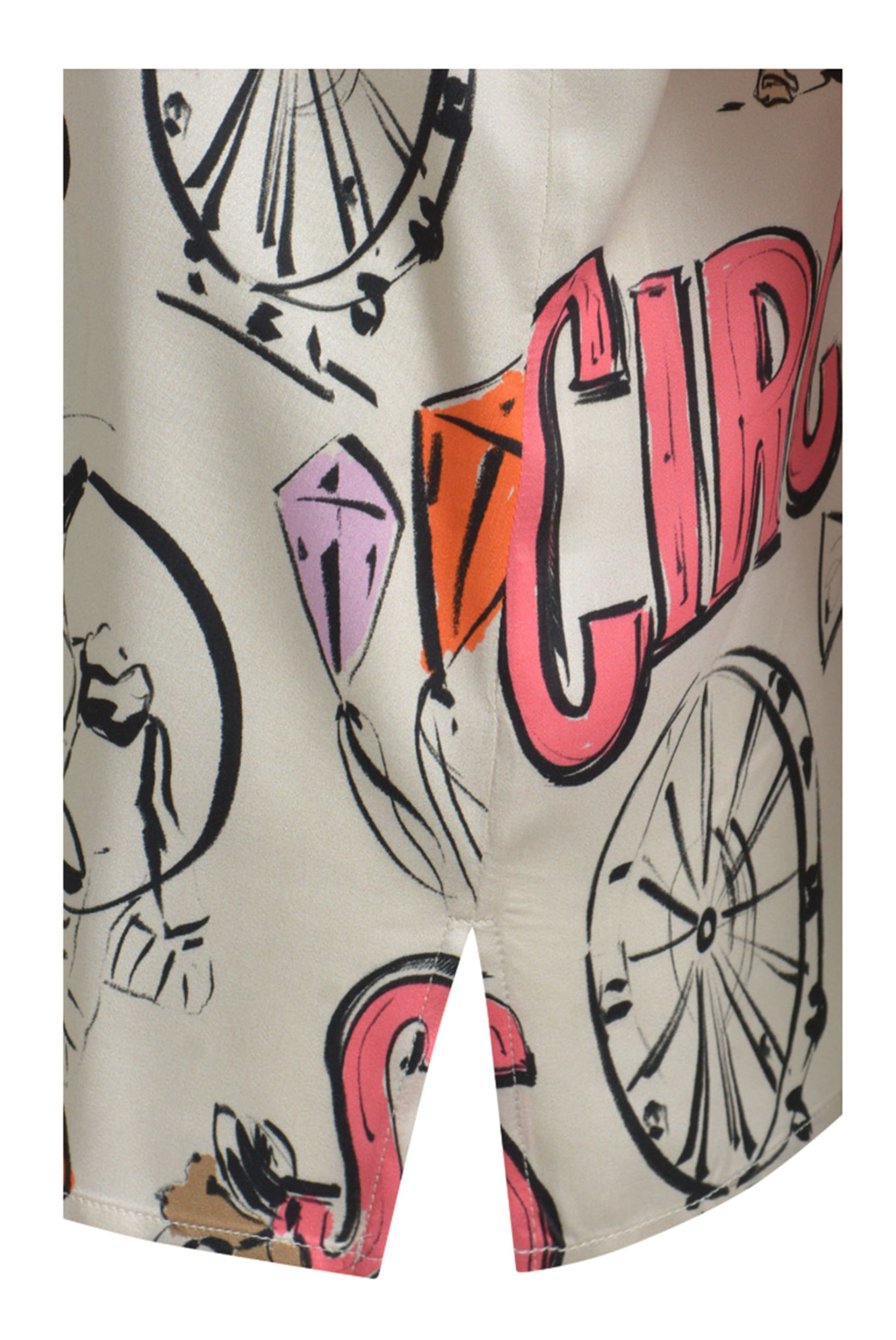 Milano Italy Langarmbluse mit Kellerfalte im Rücken