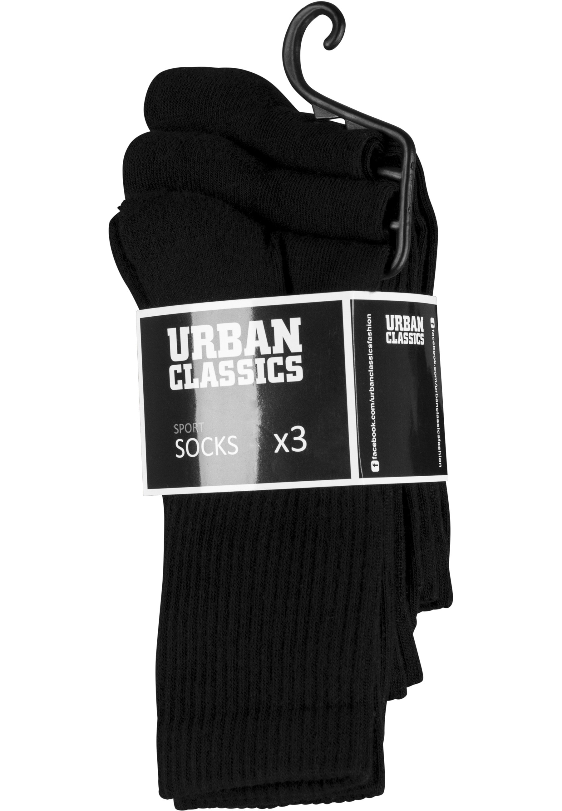 URBAN CLASSICS Strümpfe "Urban Classics Unisex Sport Socks 3-Pack" 1 Paar tlg.