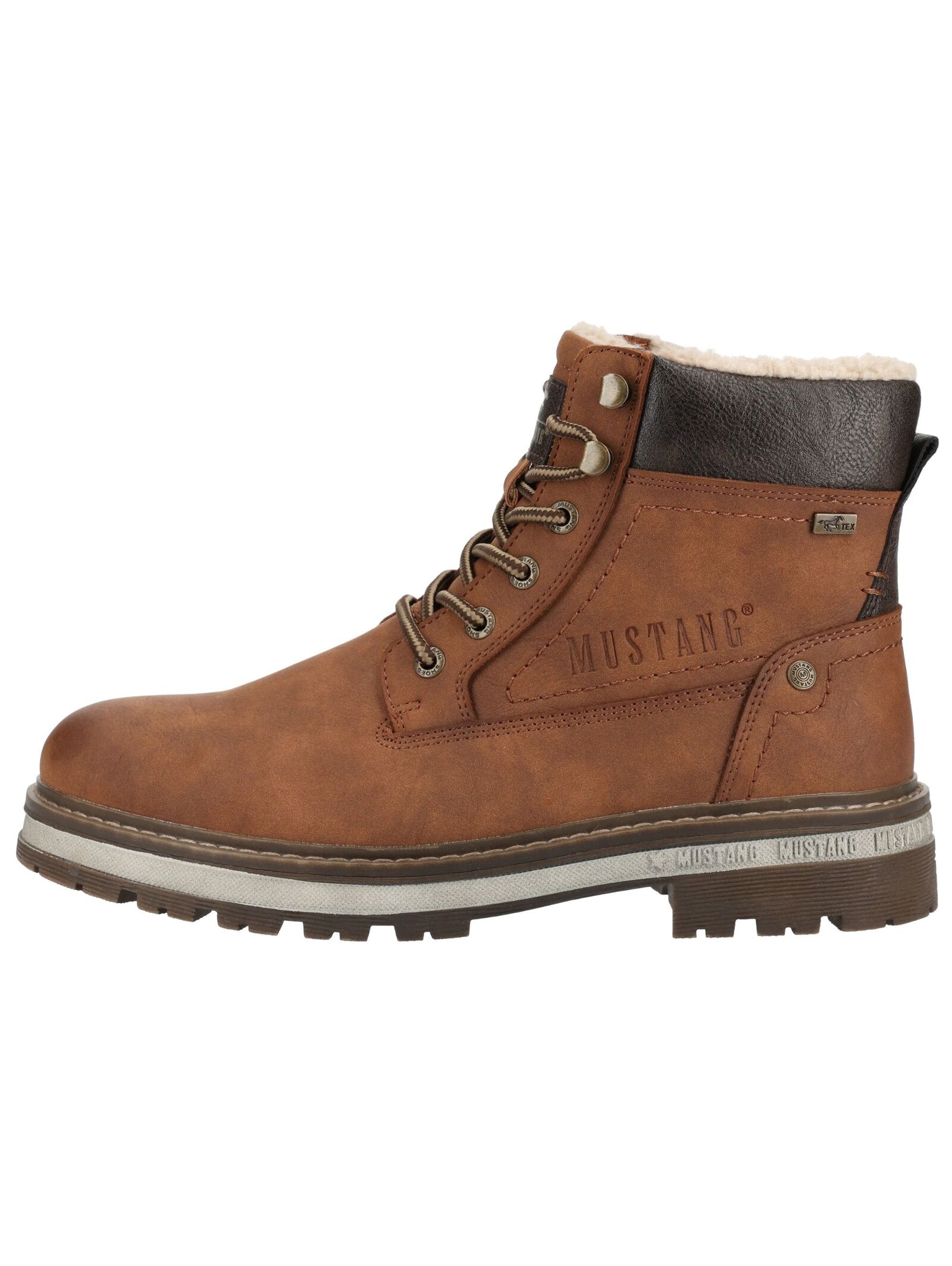 Mustang Shoes Schnürstiefelette »Mustang Shoes Stiefelette Lederimitat«