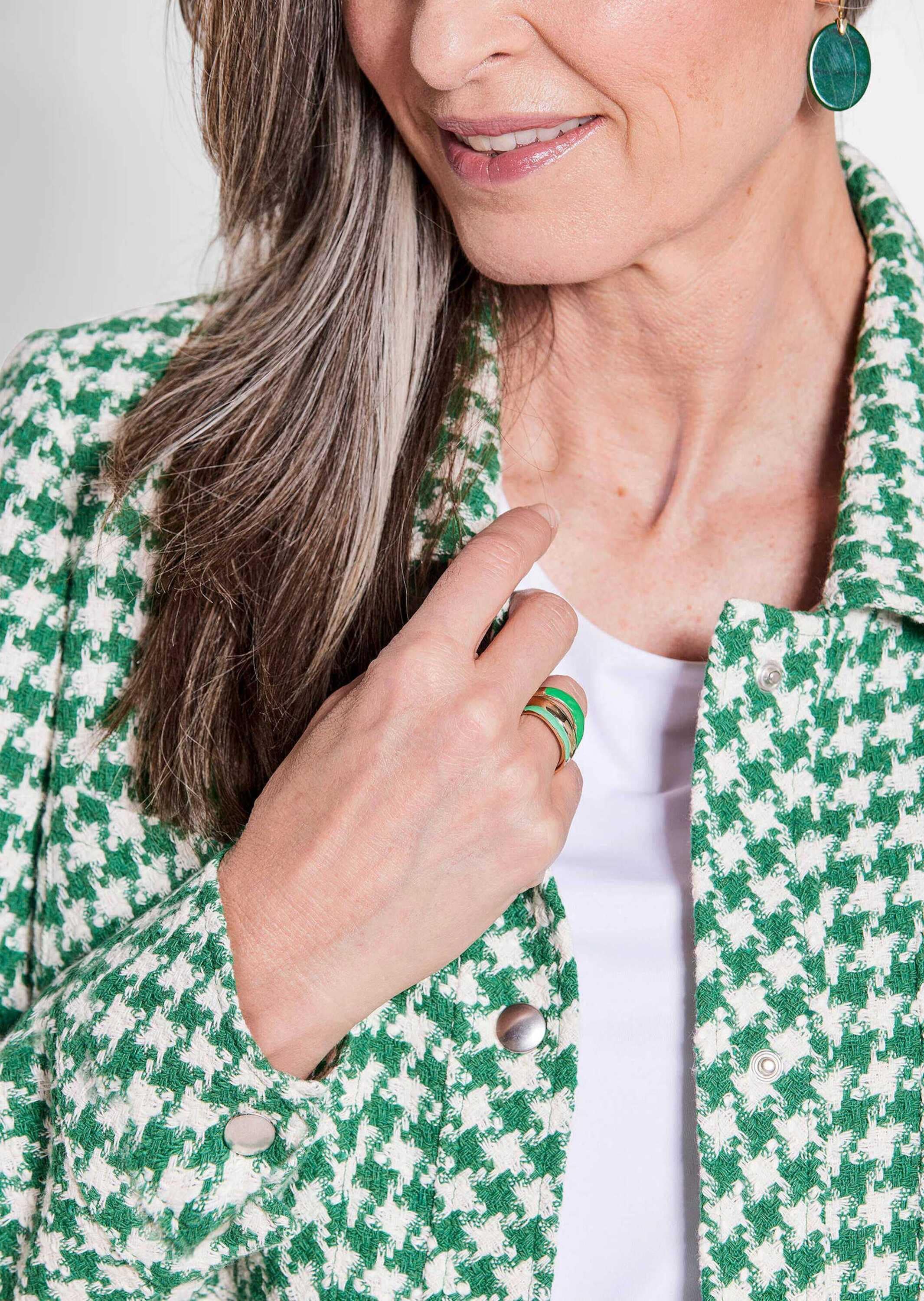 GOLDNER Jackenblazer »Blazer mit Hahnentrittmuster«