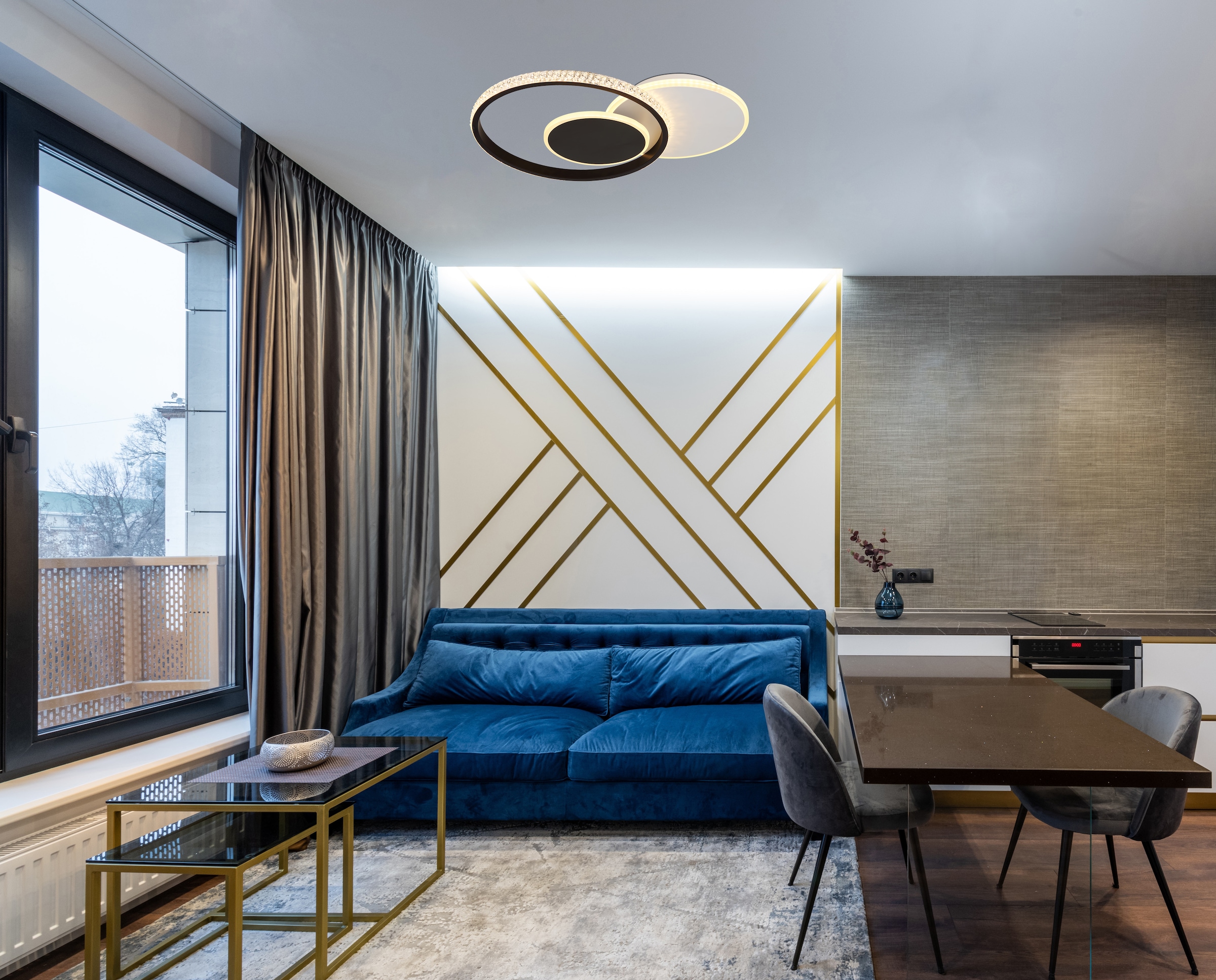 GLOBO LIGHTING LED Deckenleuchte »PERLIX«, Leuchtmittel LED-Modul | LED fest integriert, Deckenlampe/Wohnzimmer/Schlafzimmer/modern