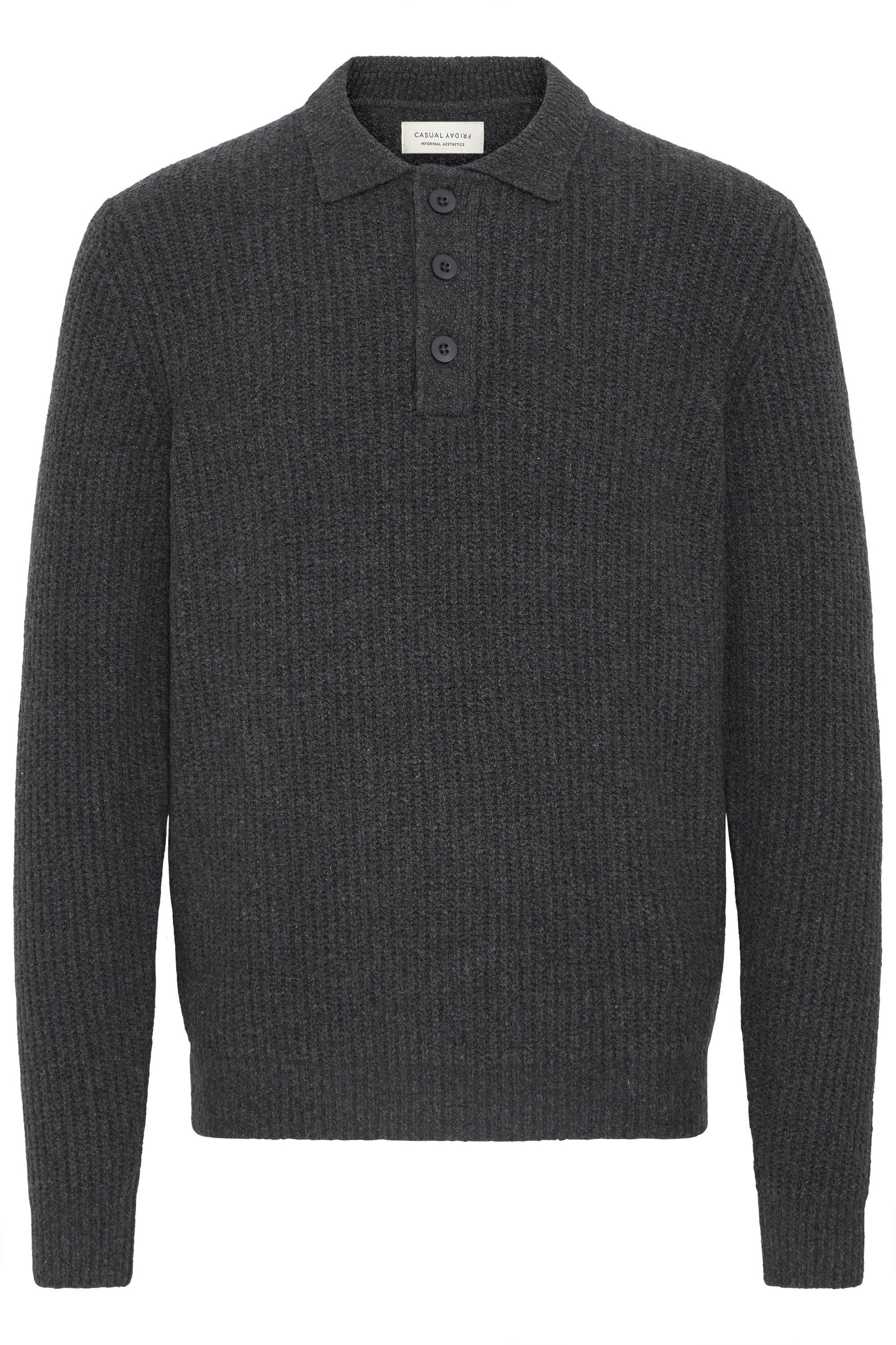 Casual Friday Strickfleece-Pullover "Strickpullover CFGAHN" günstig online kaufen