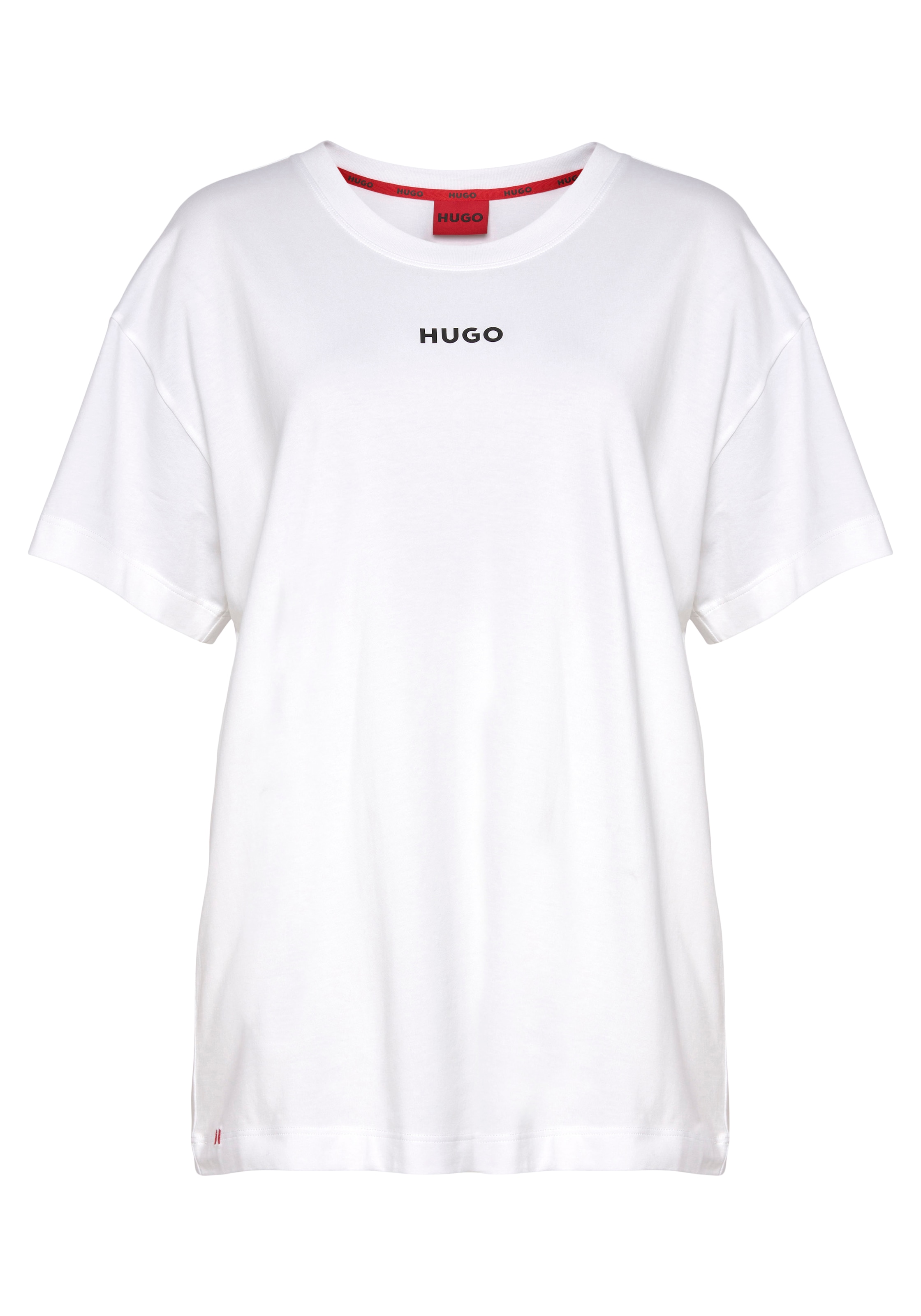 HUGO T-Shirt »Linked T-Shirt«, für | Logoschriftzug HUGO BAUR kaufen mit