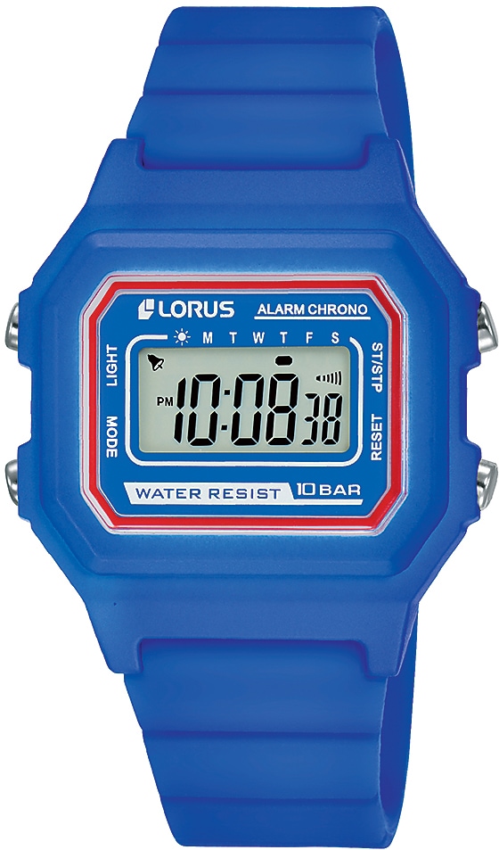 LORUS Chronograph »Lorus Sport, R2319NX9«, Armbanduhr, Quarzuhr, Kinderuhr, digital, ideal auch als Geschenk