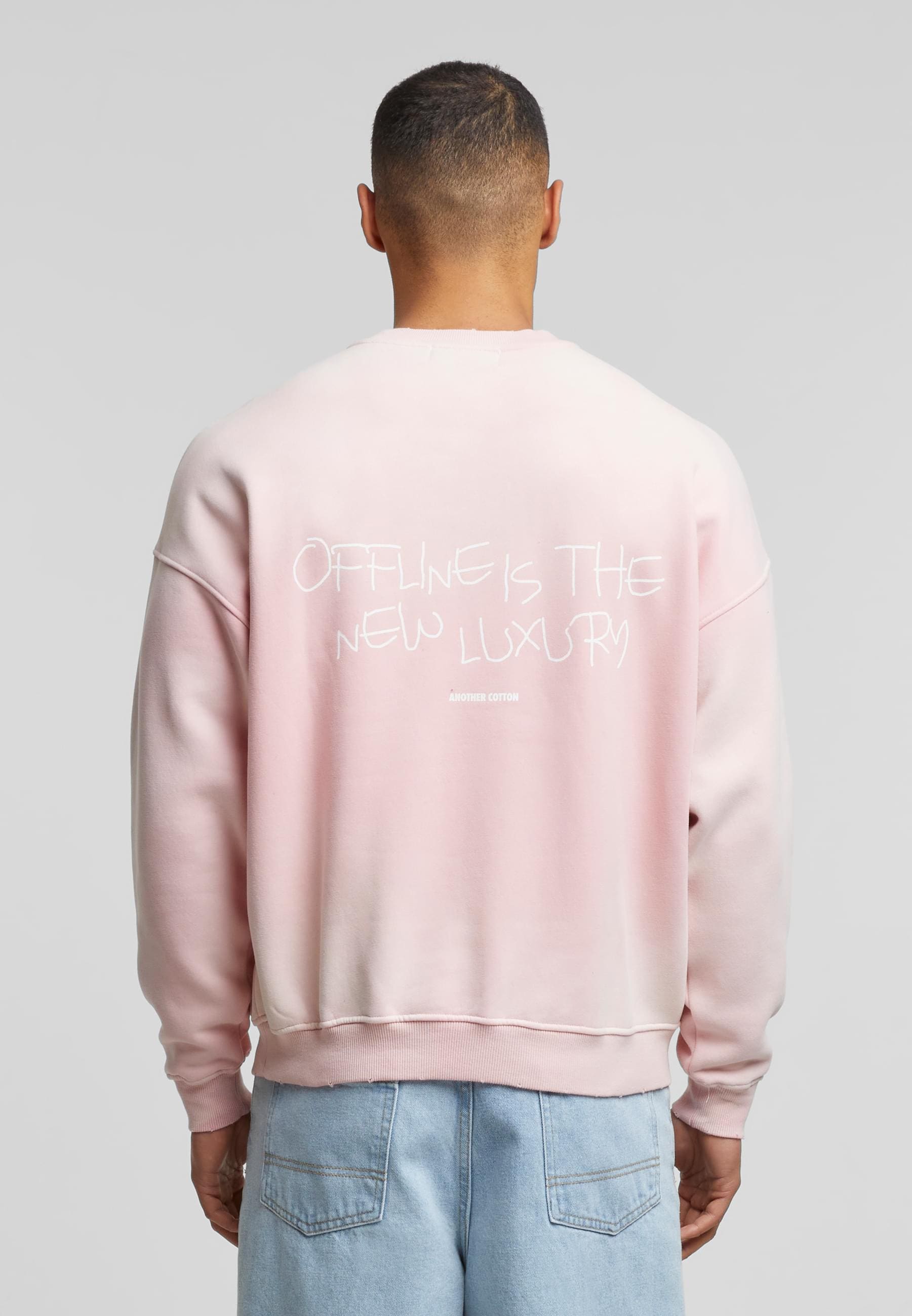Another Cotton Lab Rundhalspullover »Another Cotton Lab Offline Scribble Oversized Sweatshirt«, (1 tlg.)