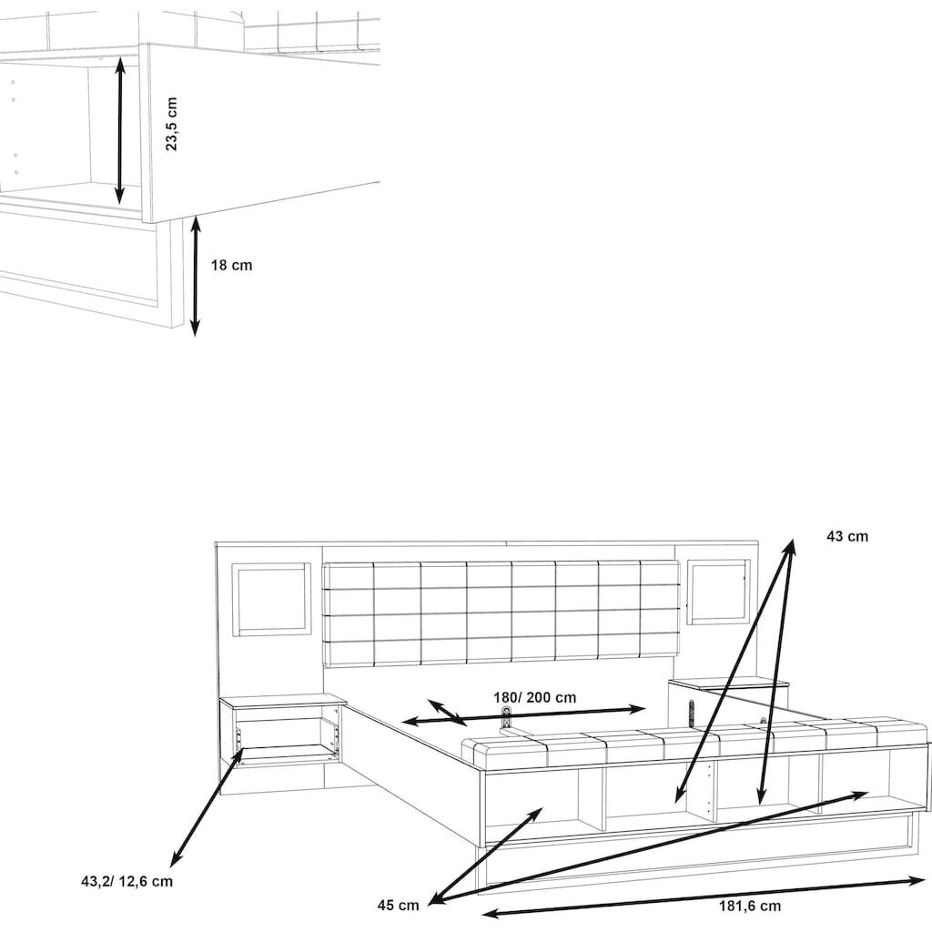 FORTE Bettanlage »Sirius Crown«