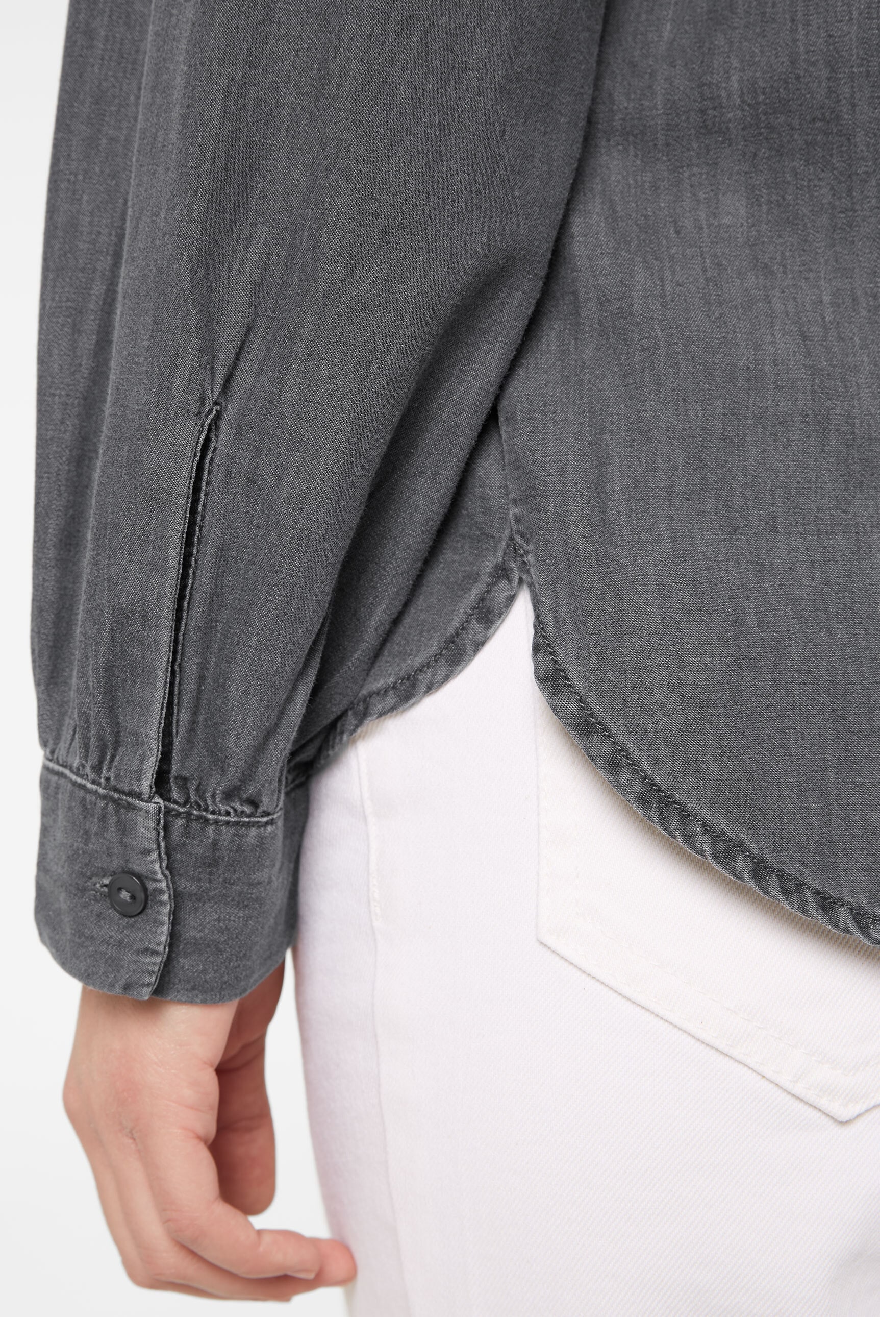 SENSES.THE LABEL Langarmbluse, aus Baumwolle