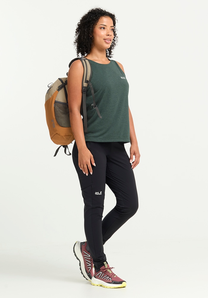 Jack Wolfskin Tanktop »WILDTRAIL TANK TOP W« sportlicher Stil, ohne Verschluss, mit Rundhalsausschnitt