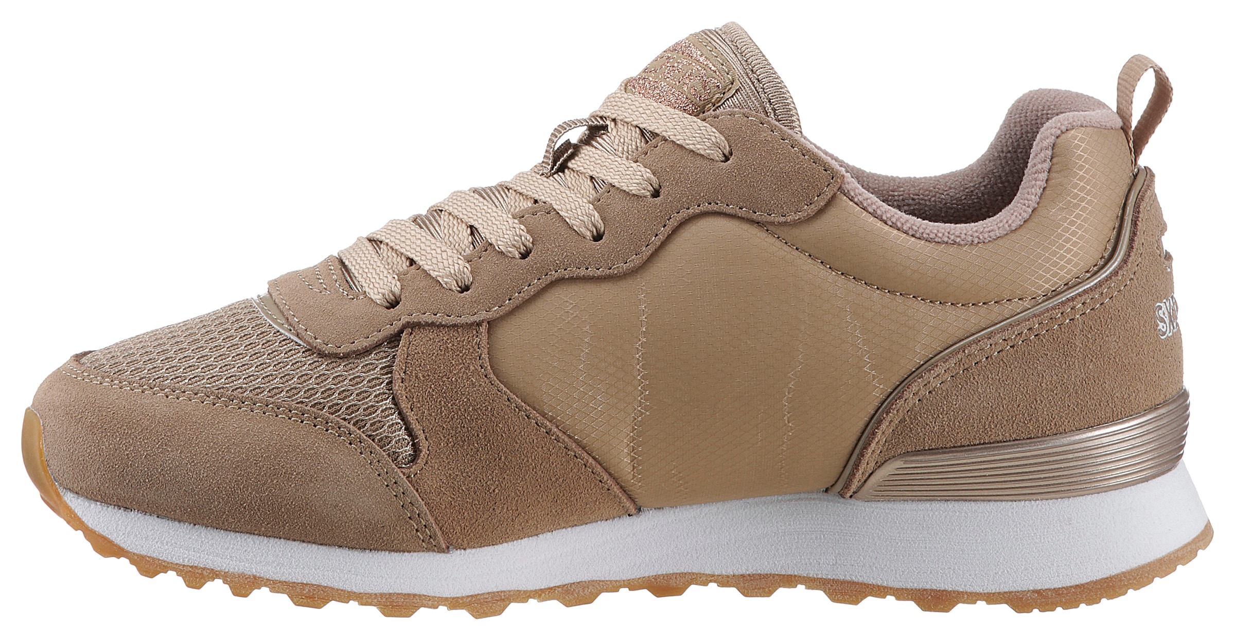 Skechers Sneaker »OG 85 - GOLDN GURL«, Freizeitschuh, Halbschuh, Schnürschuh mit Air-Cooled Memory Foam