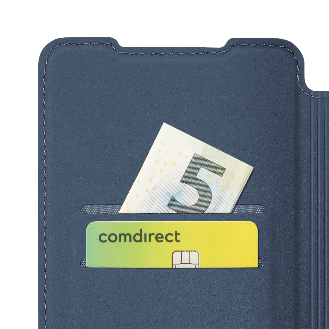 Hama Smartphone-Hülle »Handytasche für Samsung Galaxy A27 5G Blau« 2 Kartenfächer, Rubber-Finish, Kratzschutz, Flap-Verschluss
