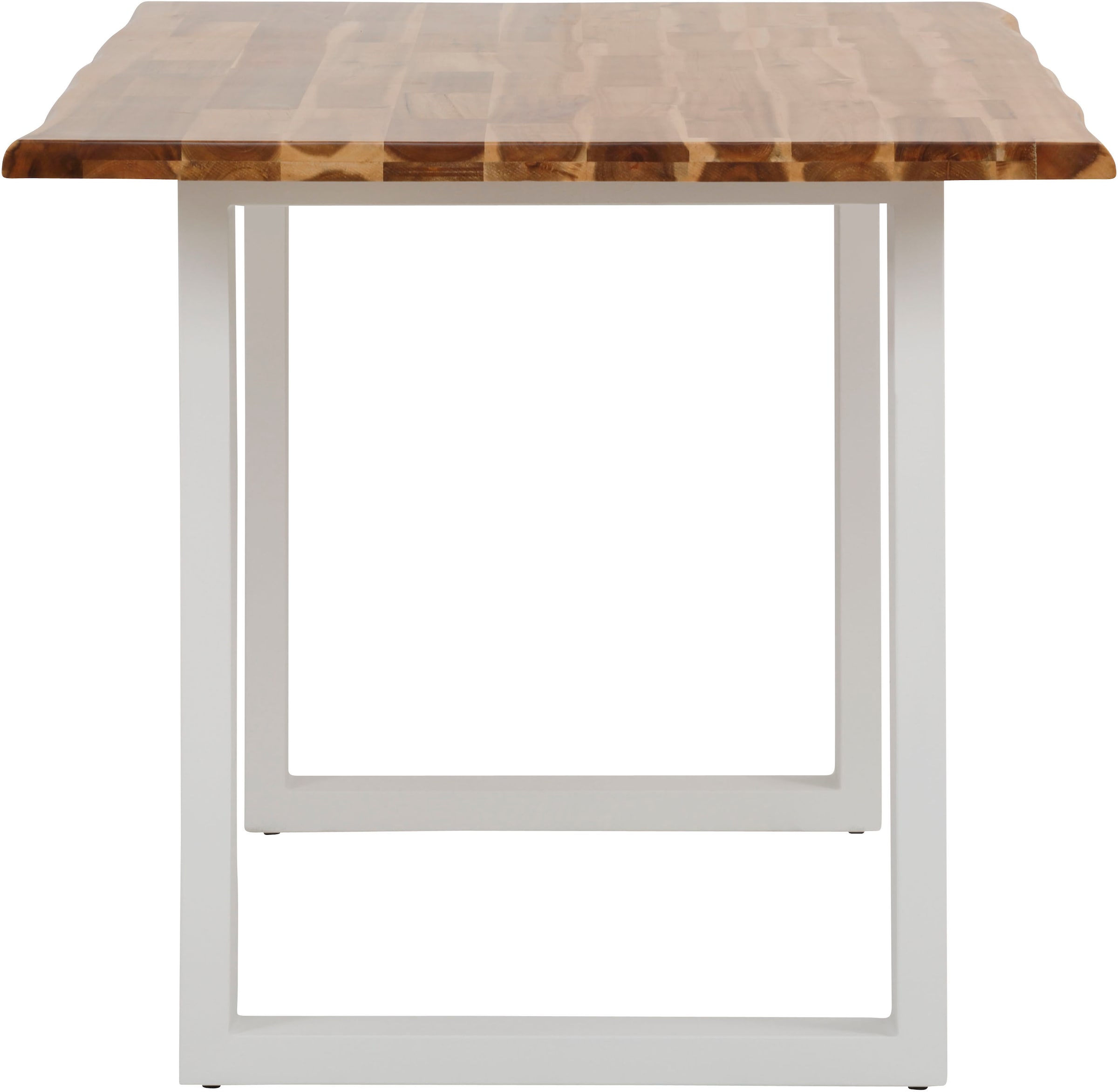 Home affaire Esstisch »Melody« Akazienholz, mit Metallfußgestell Breite 140 cm