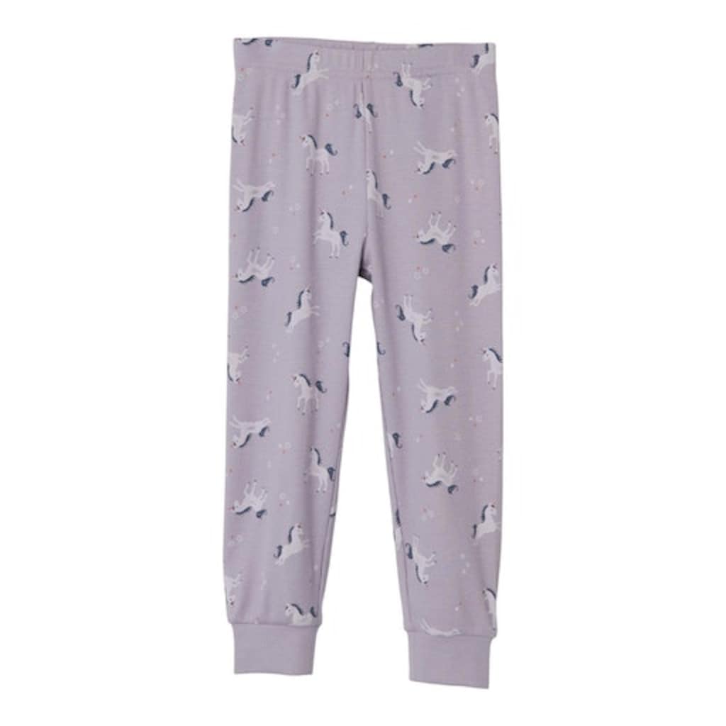 Name It Schlafanzug »NMFNIGHTSET LAVENDER UNICORN RIB NOOS«, (Set, 2 tlg.)