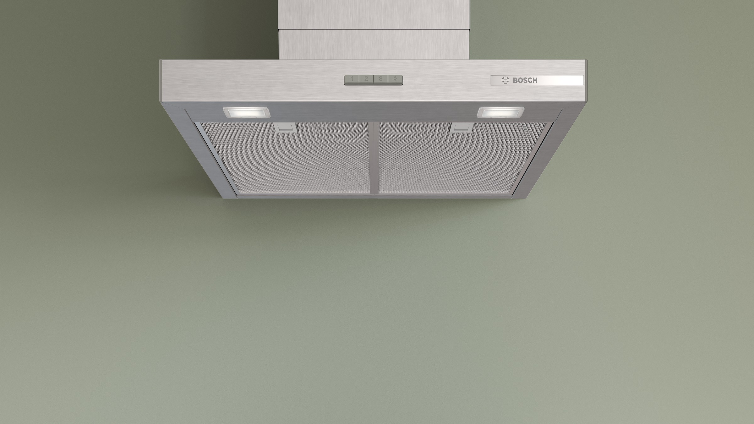 BOSCH Wandhaube "DWB65CC30" Serie Serie 4 Einfache Tastensteuerung & effizientes Dual Filtersystem