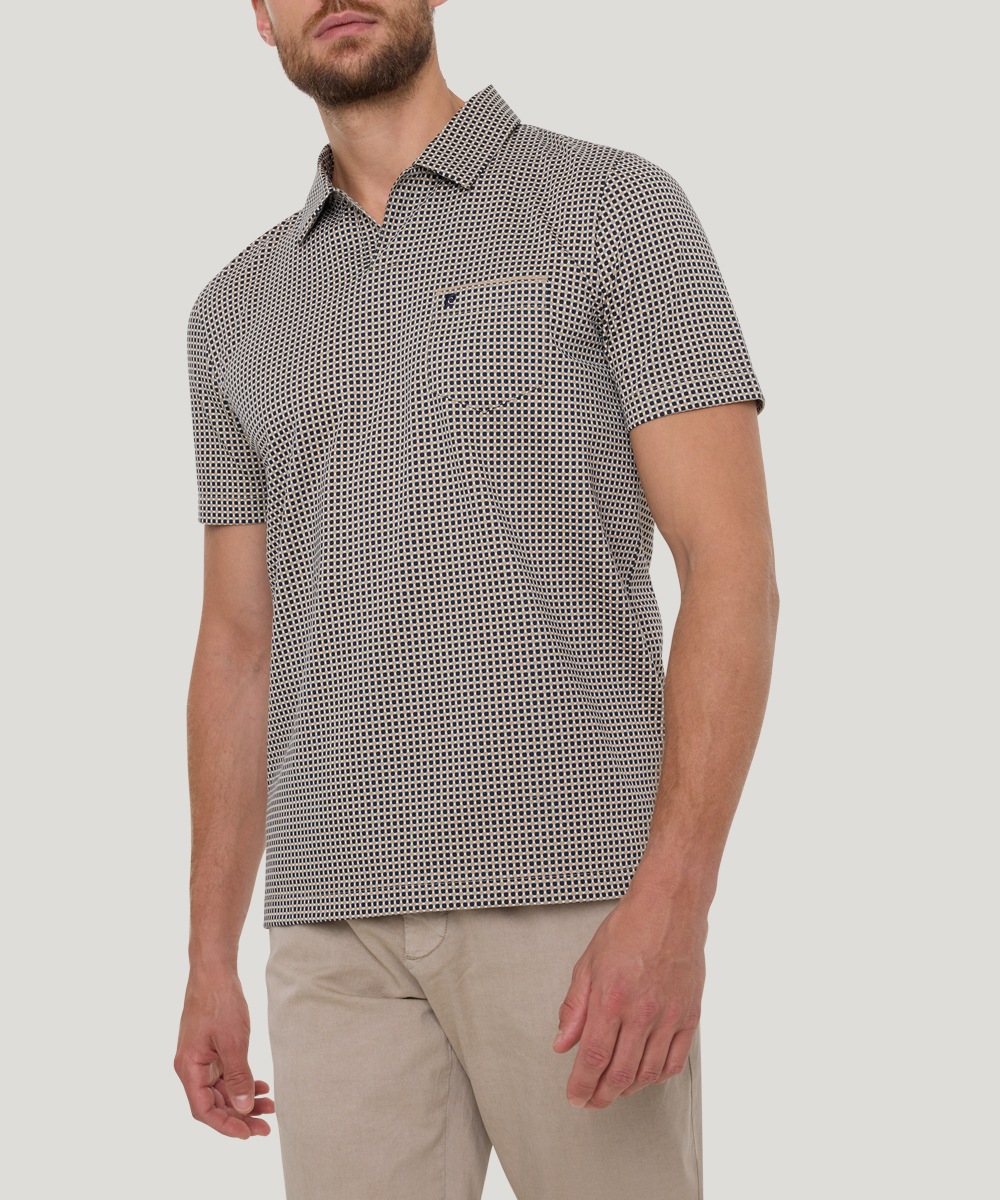 Pierre Cardin Poloshirt »Poloshirt ohne KN«, mit geometrischem Muster