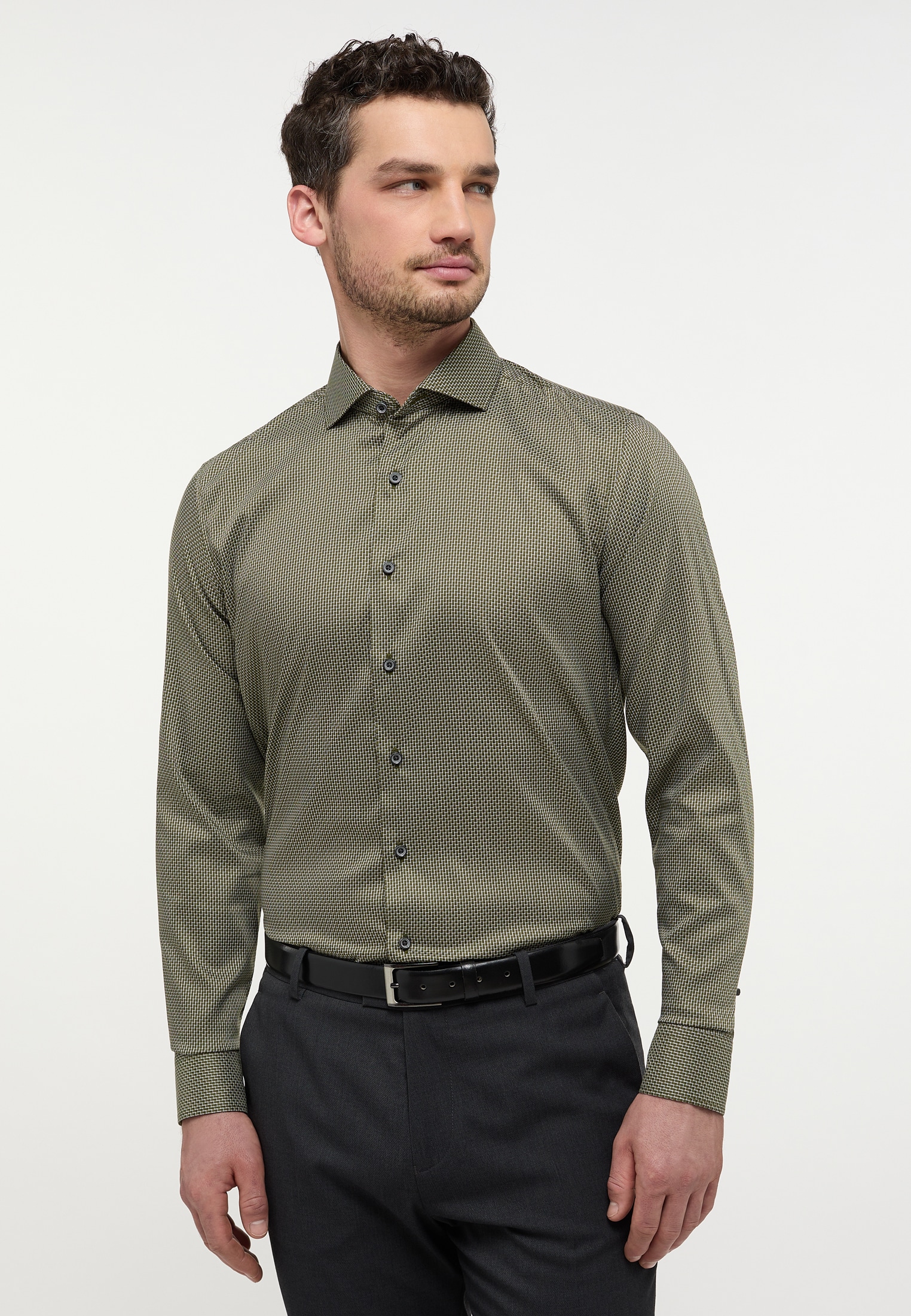 Eterna Langarmhemd "SLIM FIT" EASY IRON (bügelleicht) günstig online kaufen