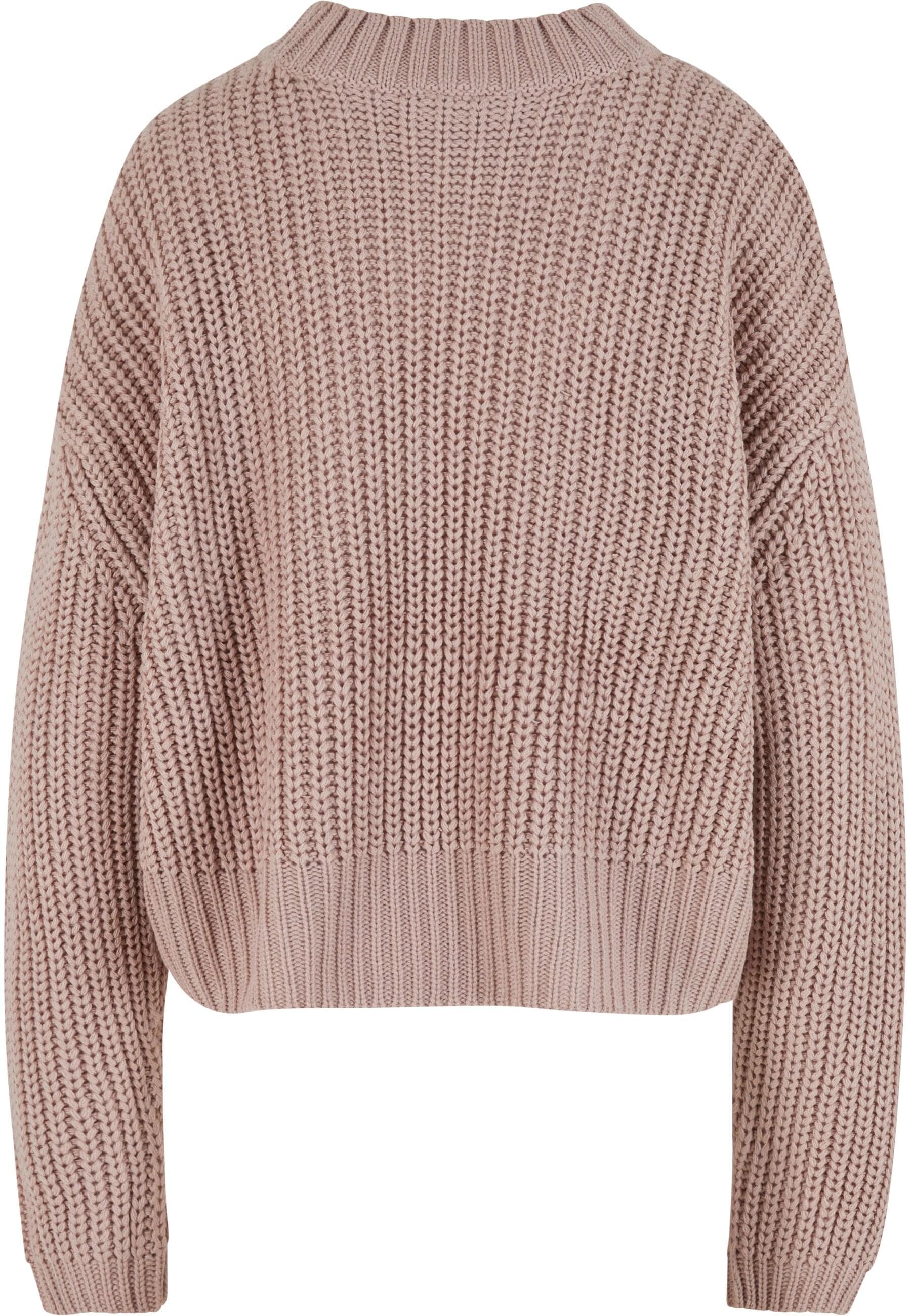 URBAN CLASSICS Rundhalspullover »Urban Classics Ladies Wide Basic Oversized Sweater«, (1 tlg.)