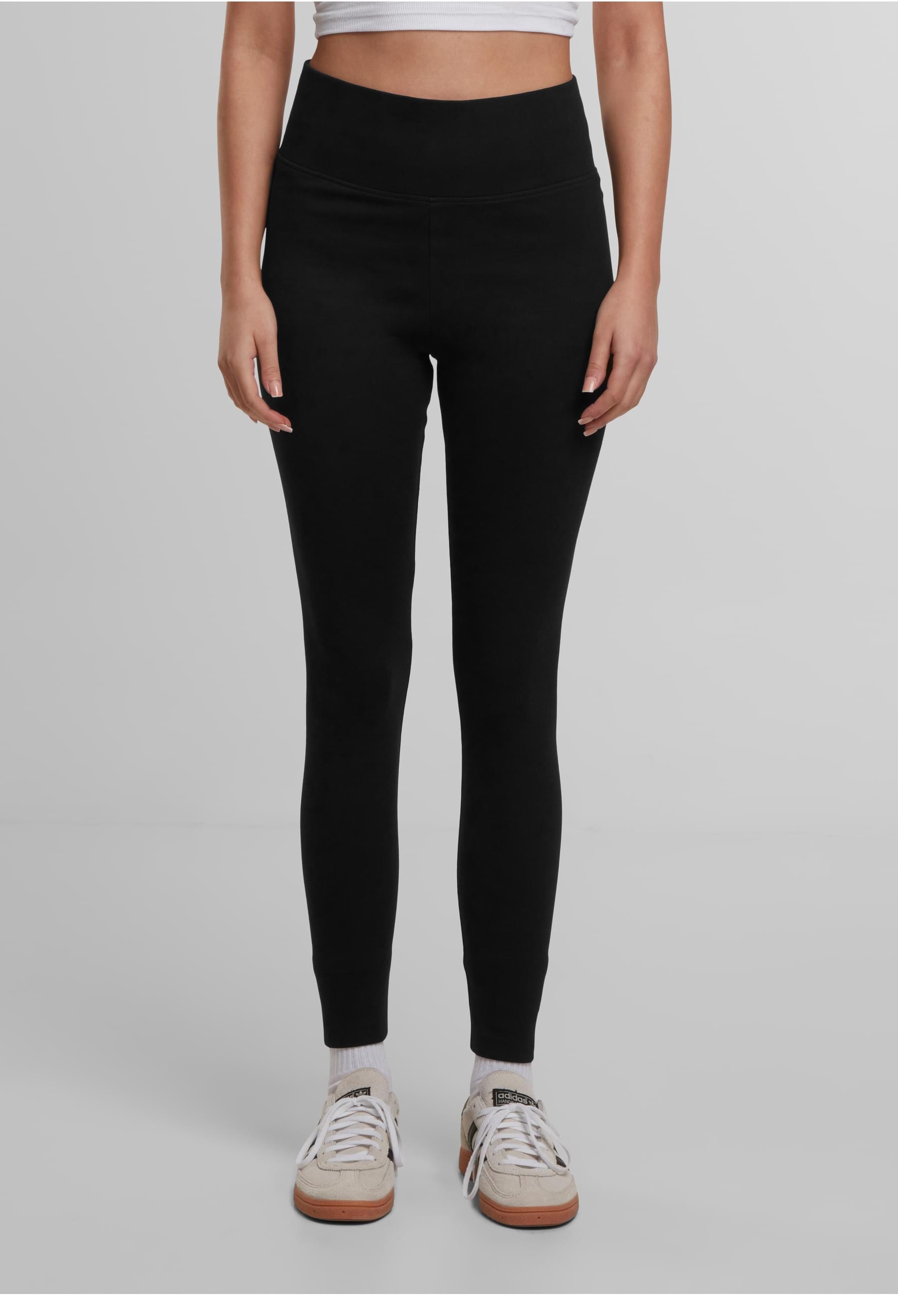 URBAN CLASSICS Leggings »Urban Classics Damen Ladies High Waist Jersey Leggings 2-Pack«, (1 tlg.)