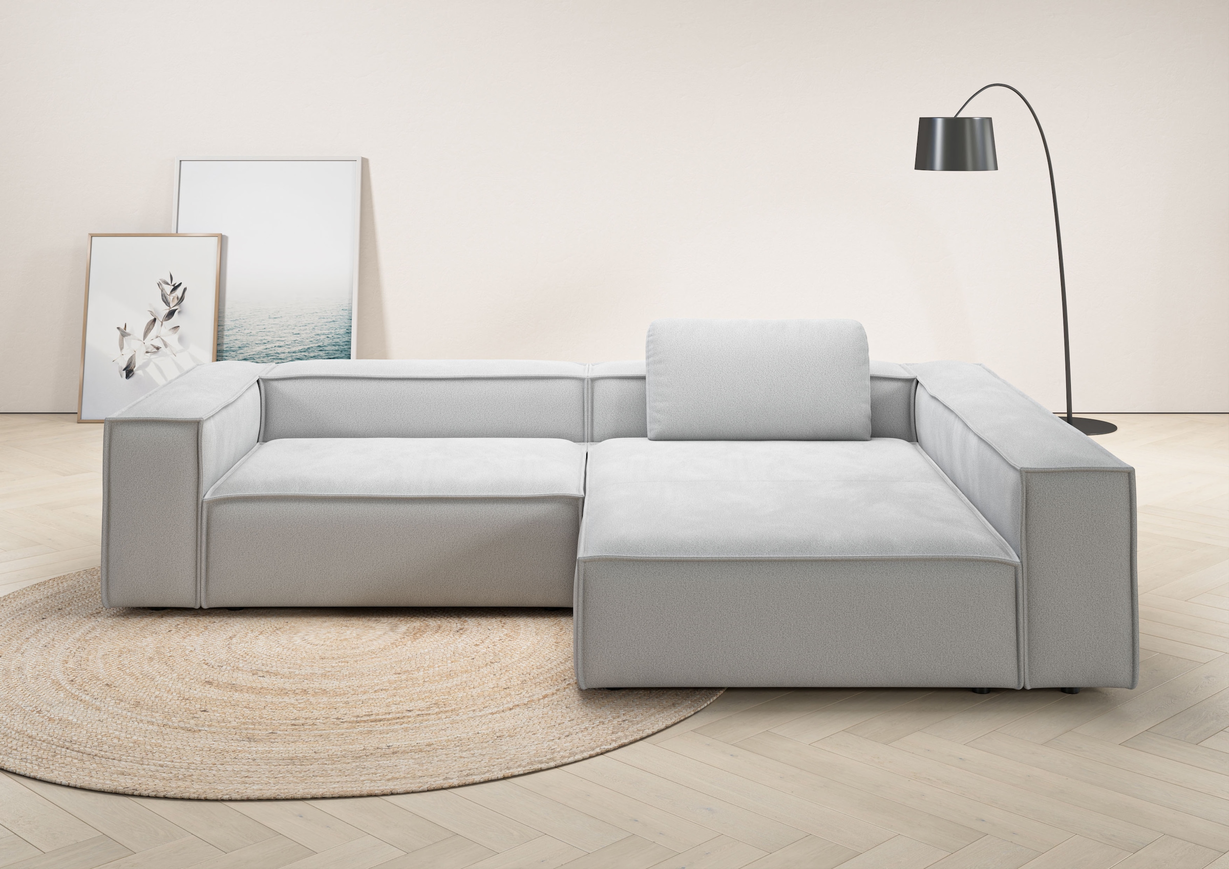 Places of Style Ecksofa "Watertown, moderne XXL L-Form, 306 cm breit", Komf günstig online kaufen