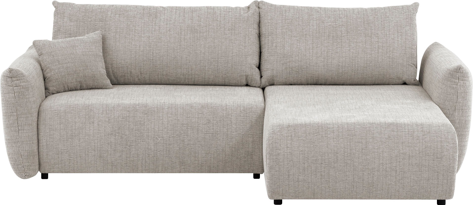 Home affaire Ecksofa "MAVAS Schlafsofa mit Bettkasten, L-Form," ca.257/127c günstig online kaufen
