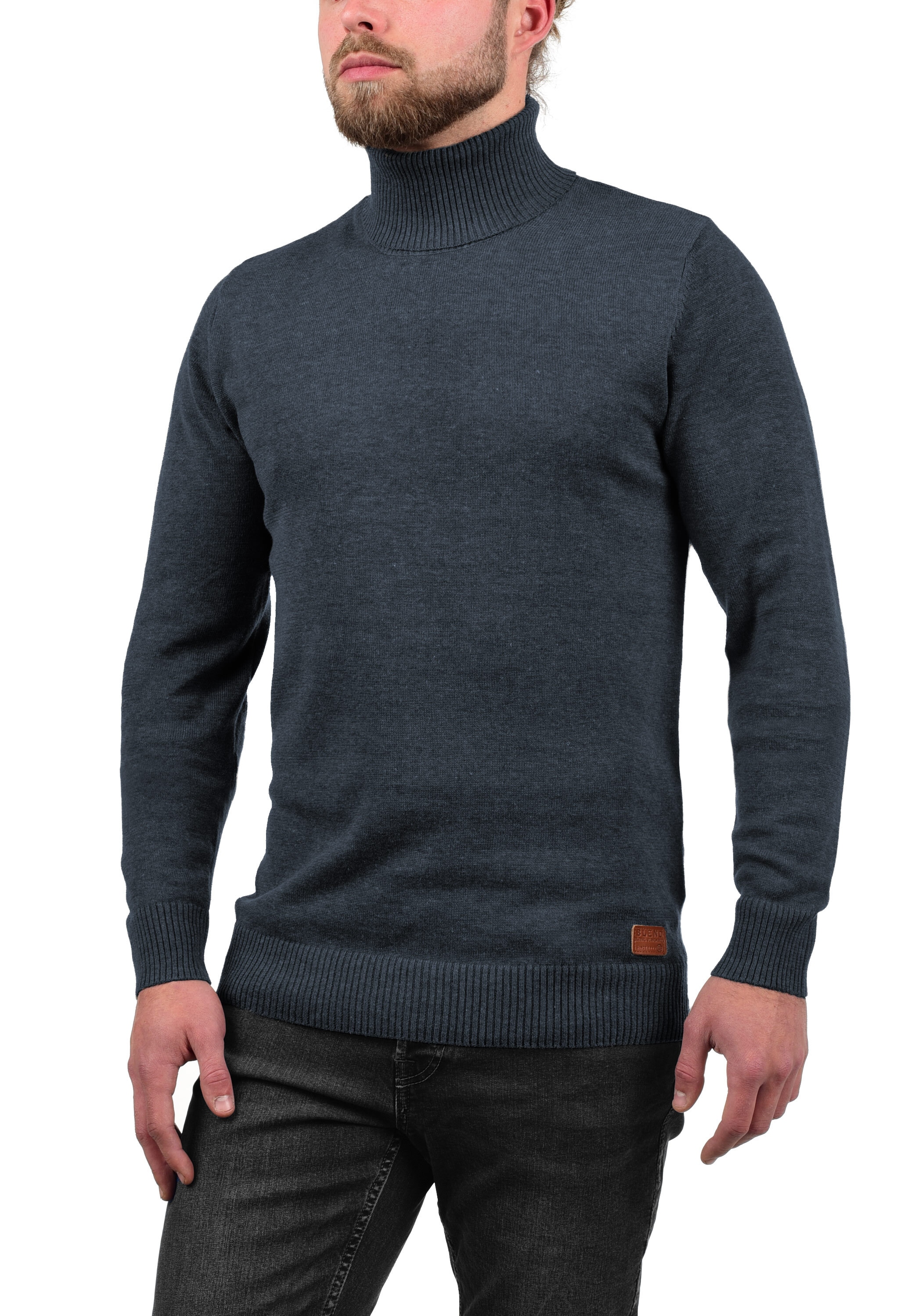 Blend Rollkragenpullover "BHLatif", Feinstrick Pullover mit Rollkragen günstig online kaufen