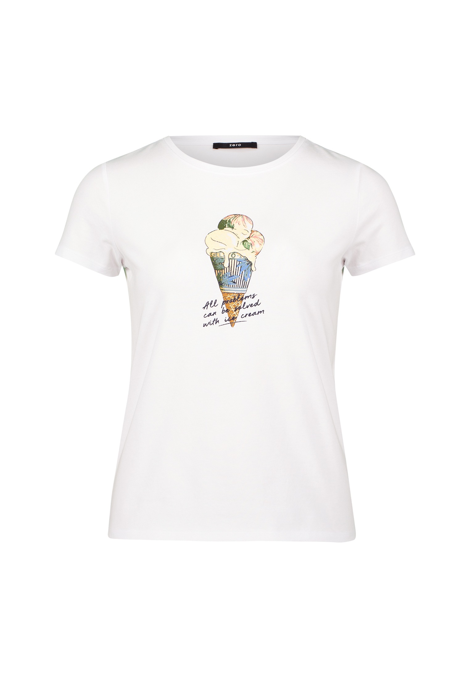 Zero Kurzarmshirt »zero Shirt mit Eismotiv«, (1 tlg.), weiteres Detail
